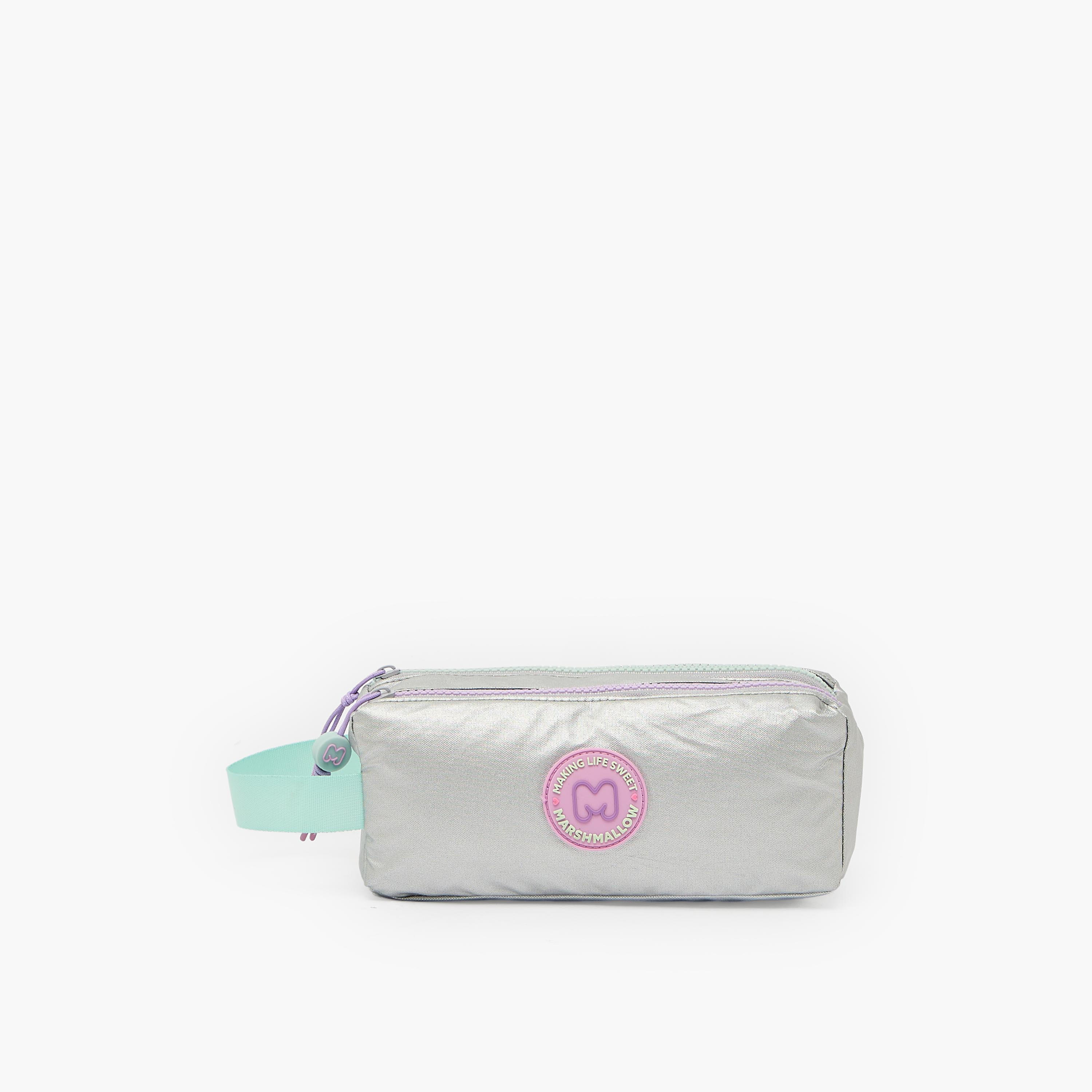 MARSHMALLOW Solid Pencil Pouch with 2 Compartments-school-stationery-pencilcases-image-1