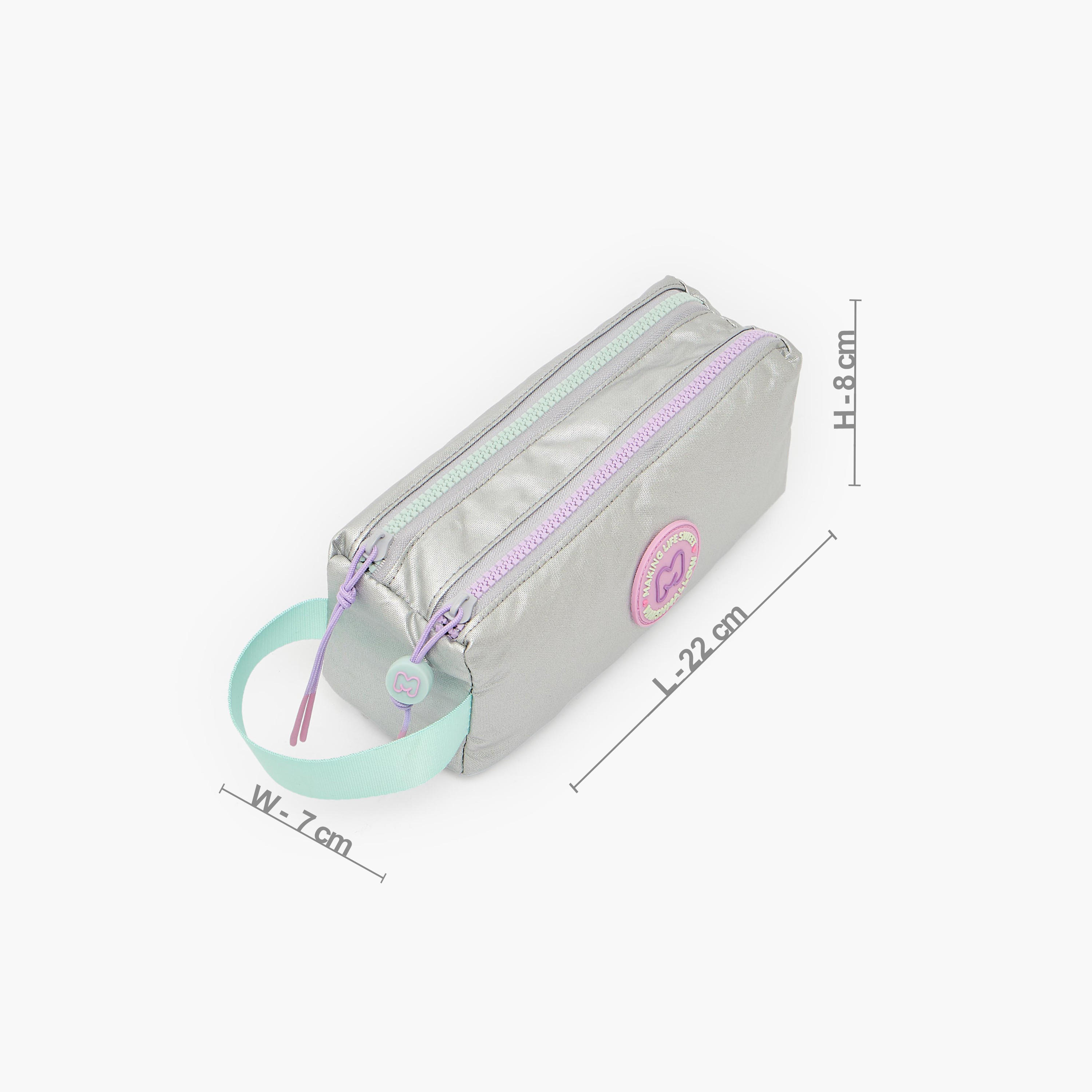 MARSHMALLOW Solid Pencil Pouch with 2 Compartments-school-stationery-pencilcases-image-3