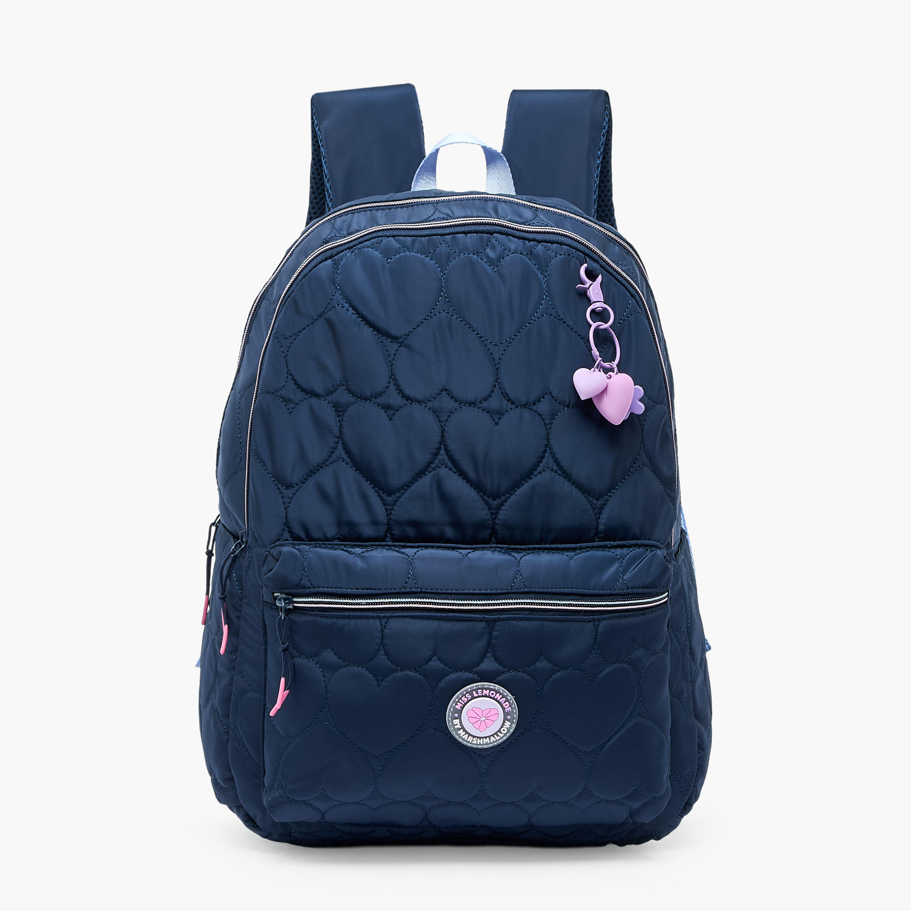 MARSHMALLOW Quilted Backpack for Girls 8-13 Years with Padded Shoulder Straps - 17 inches-school-bagsandbackpacks-backpacks-image-1