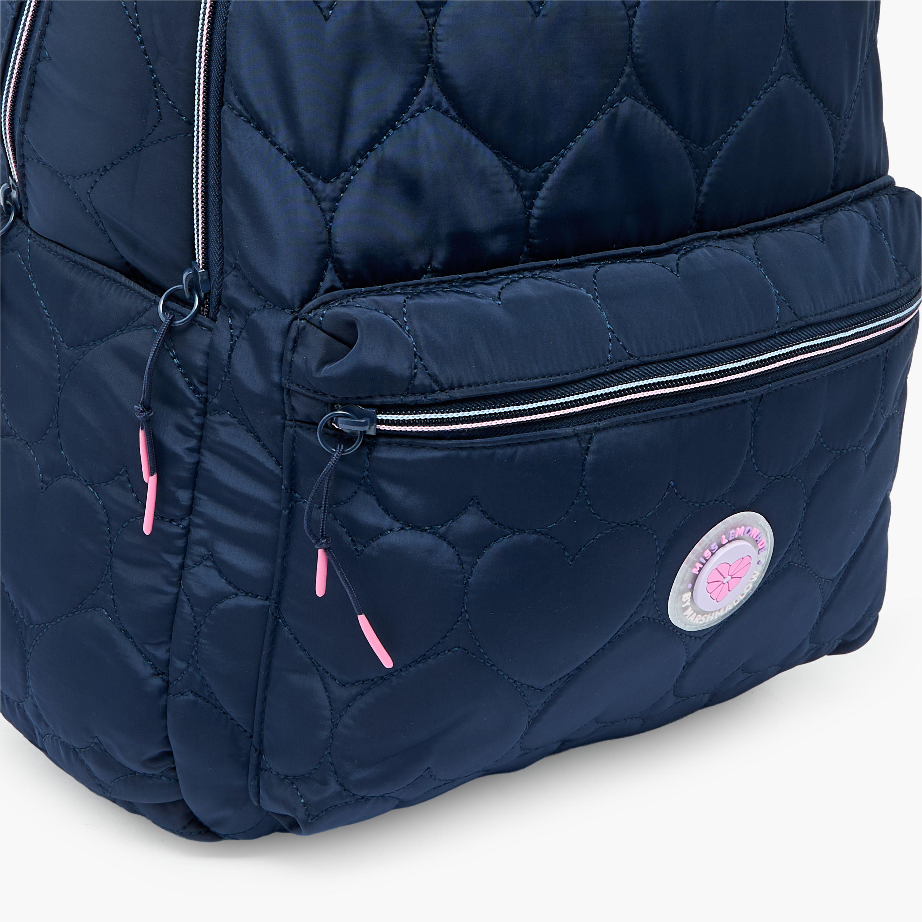 MARSHMALLOW Quilted Backpack for Girls 8-13 Years with Padded Shoulder Straps - 17 inches-school-bagsandbackpacks-backpacks-image-4