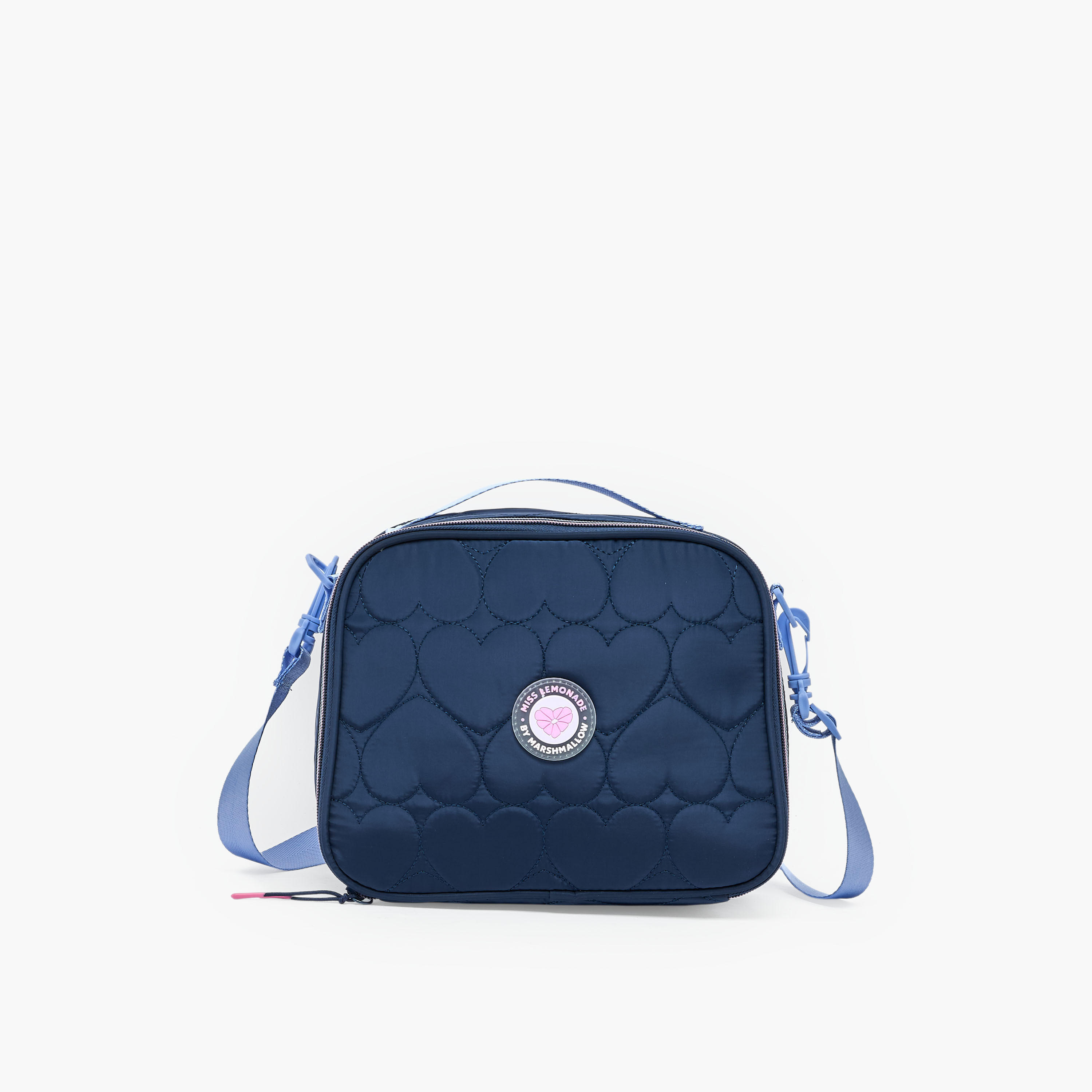 MARSHMALLOW Heart Quilted Lunch Bag for Girls 8-13 Years with Insulation-school-lunchessentials-lunchbags-image-1