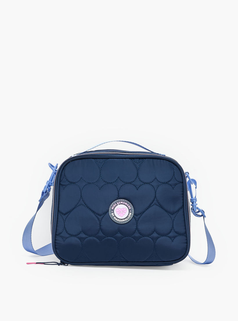 MARSHMALLOW Heart Quilted Lunch Bag for Girls 8-13 Years with Insulation-school-lunchessentials-lunchbags-image-1