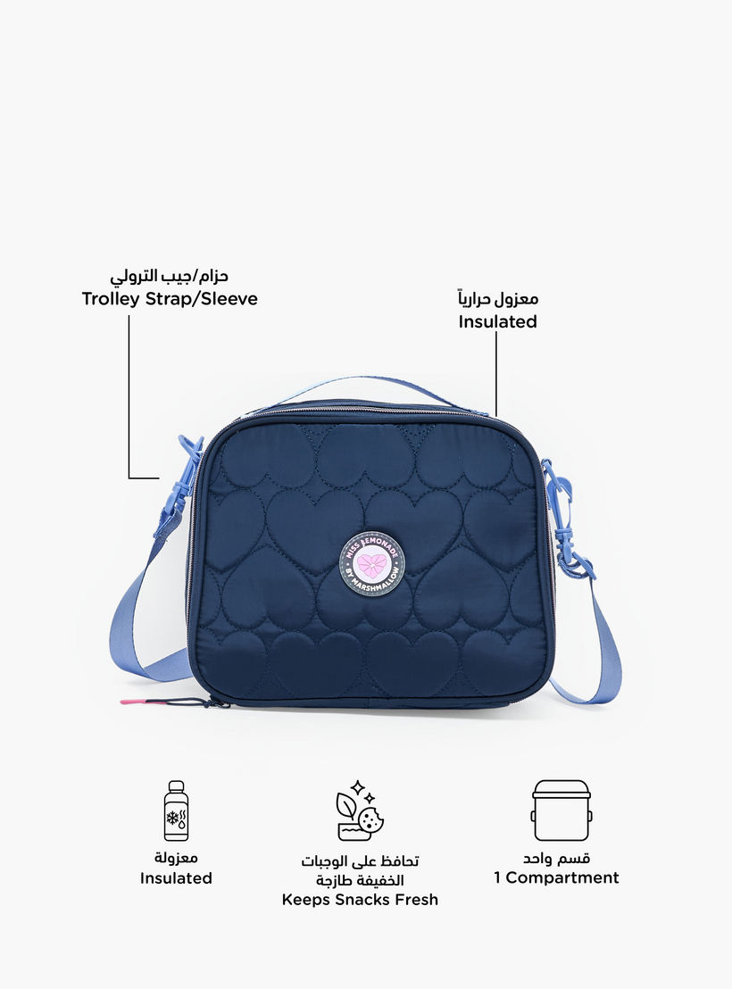 MARSHMALLOW Heart Quilted Lunch Bag for Girls 8-13 Years with Insulation-school-lunchessentials-lunchbags-image-2