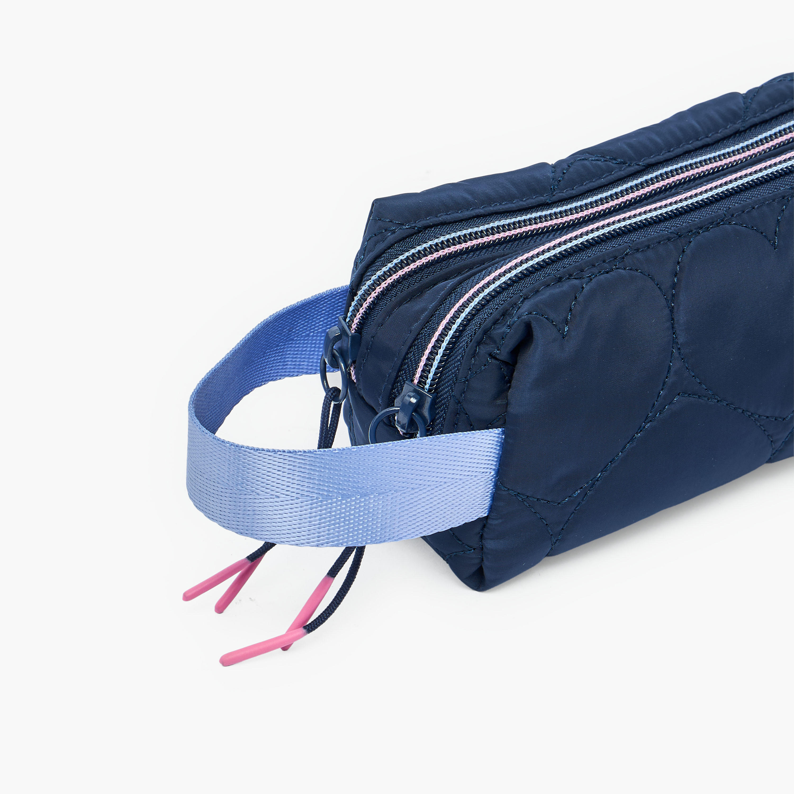 مقلمة مبطنة سادة بقسمين من مارشميلو-school-stationery-pencilcases-image-5
