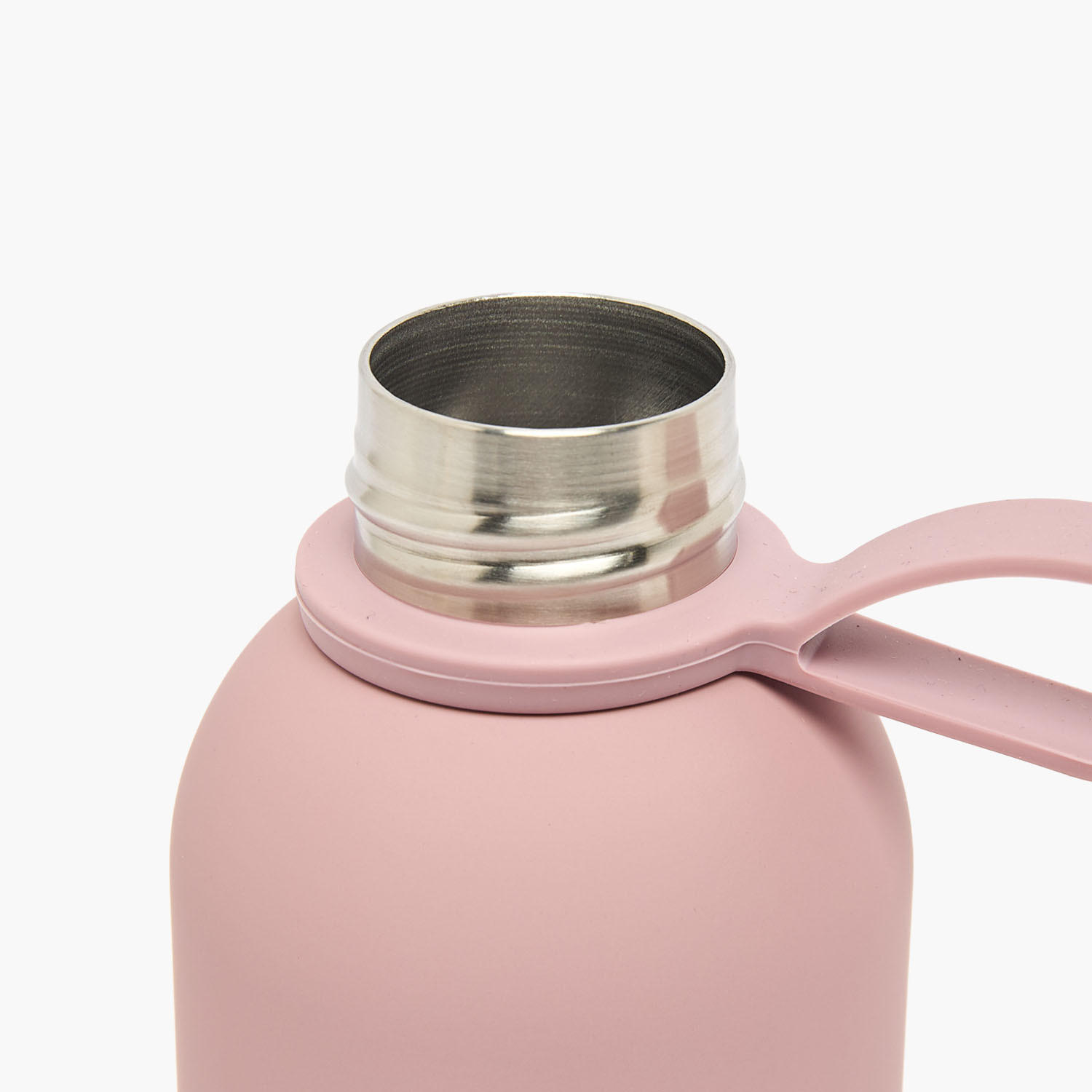 United Colors of Benetton Solid Stainless Steel Water Bottle with Wide Mouth and Carry Loop - 500 ml-school-waterbottles-image-5