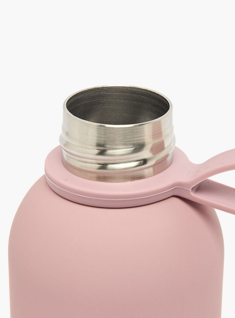 United Colors of Benetton Solid Stainless Steel Water Bottle with Wide Mouth and Carry Loop - 500 ml-school-waterbottles-image-5