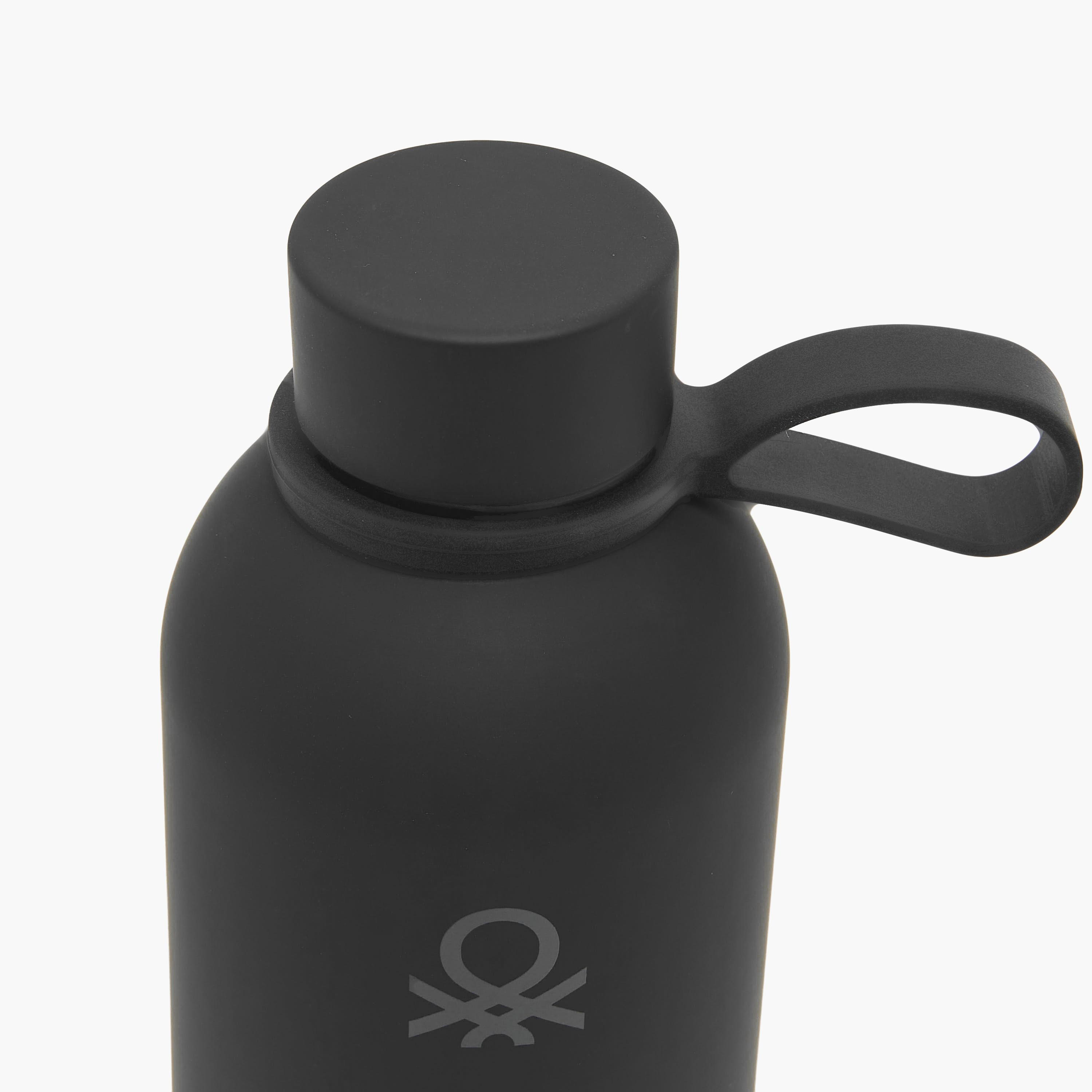 United Colors of Benetton Solid Stainless Steel Water Bottle with Carry Loop - 500 ml-school-waterbottles-image-4