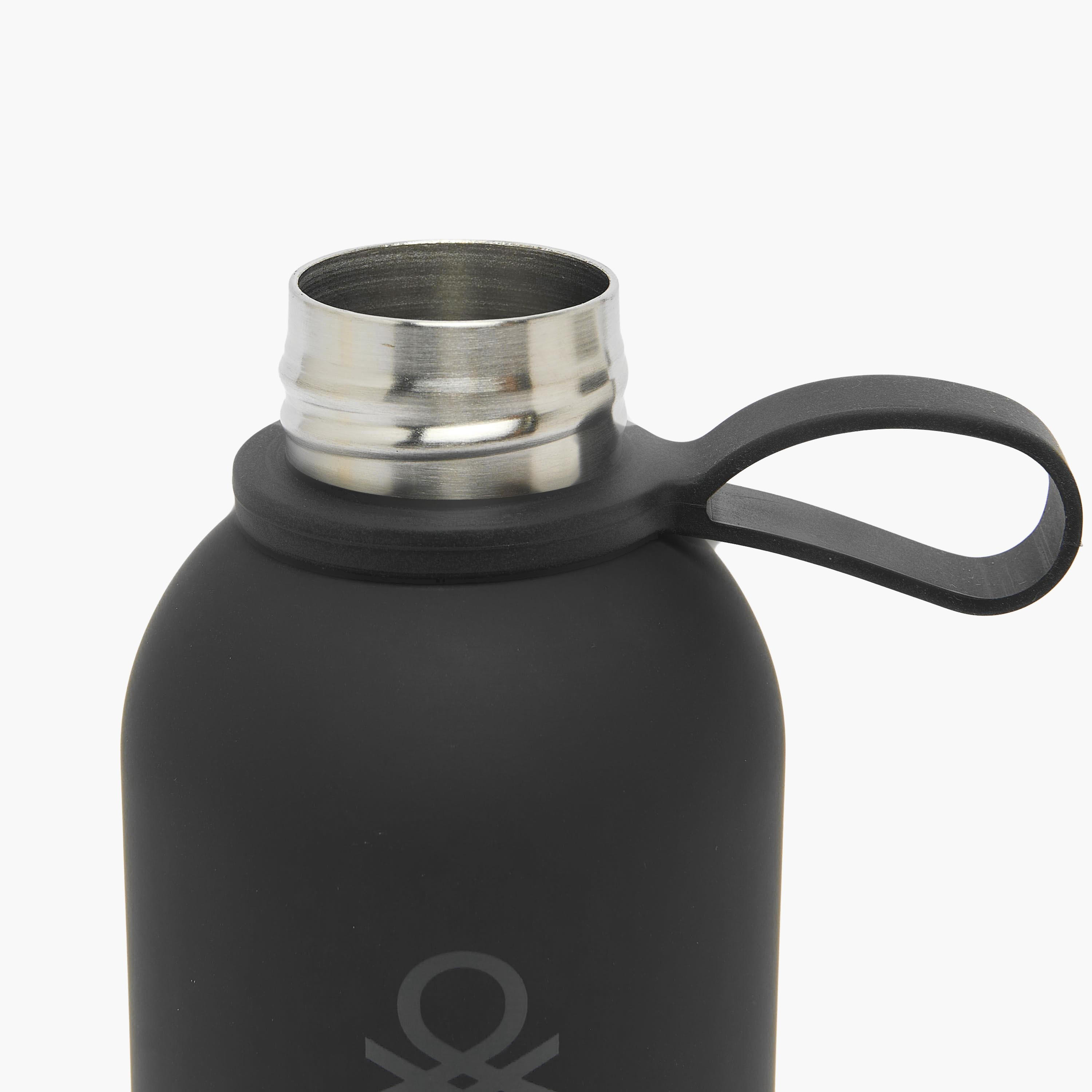 United Colors of Benetton Solid Stainless Steel Water Bottle with Carry Loop - 500 ml-school-waterbottles-image-5