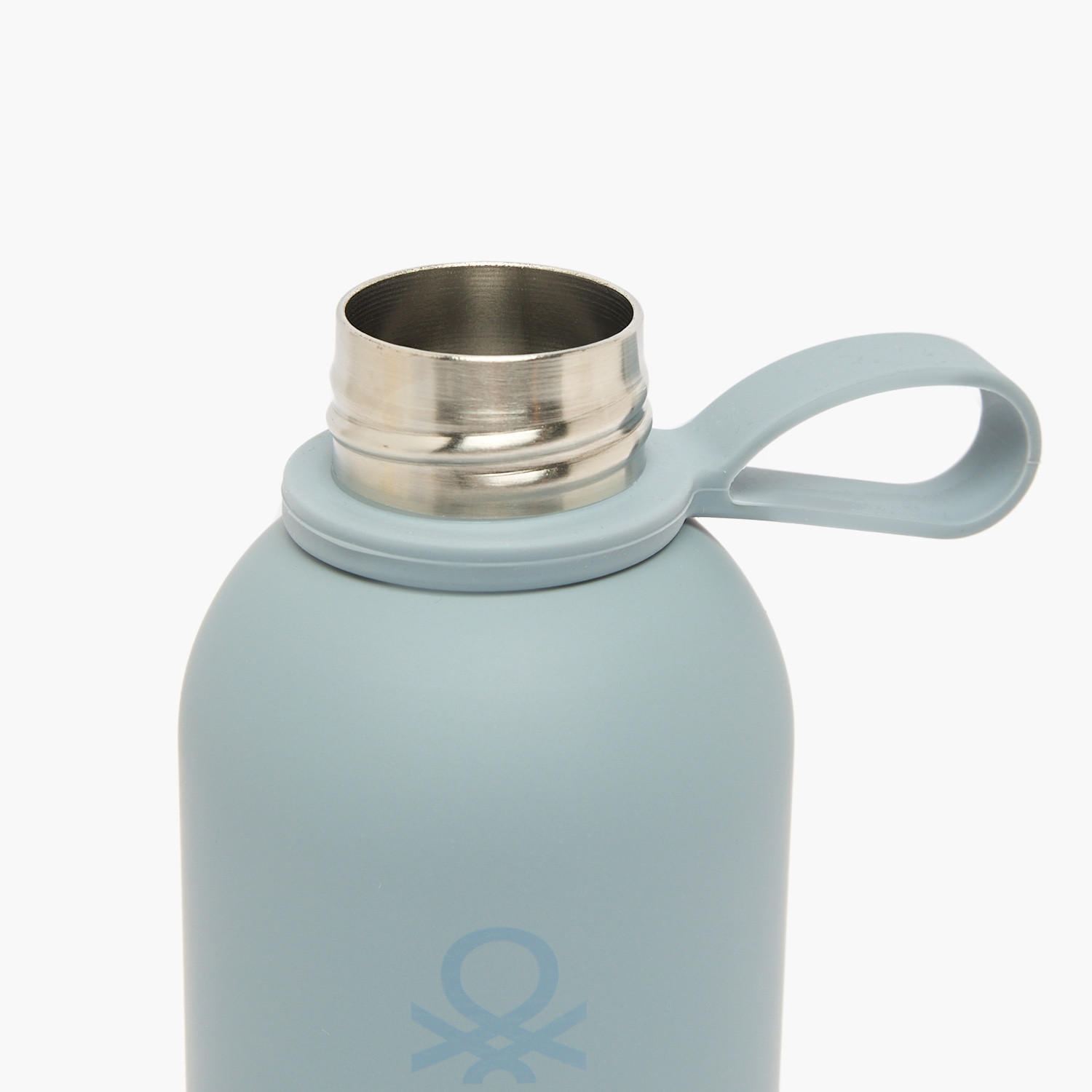 United Colors of Benetton Solid Stainless Steel Water Bottle with Loop Handle - 500 ml-school-waterbottles-image-4