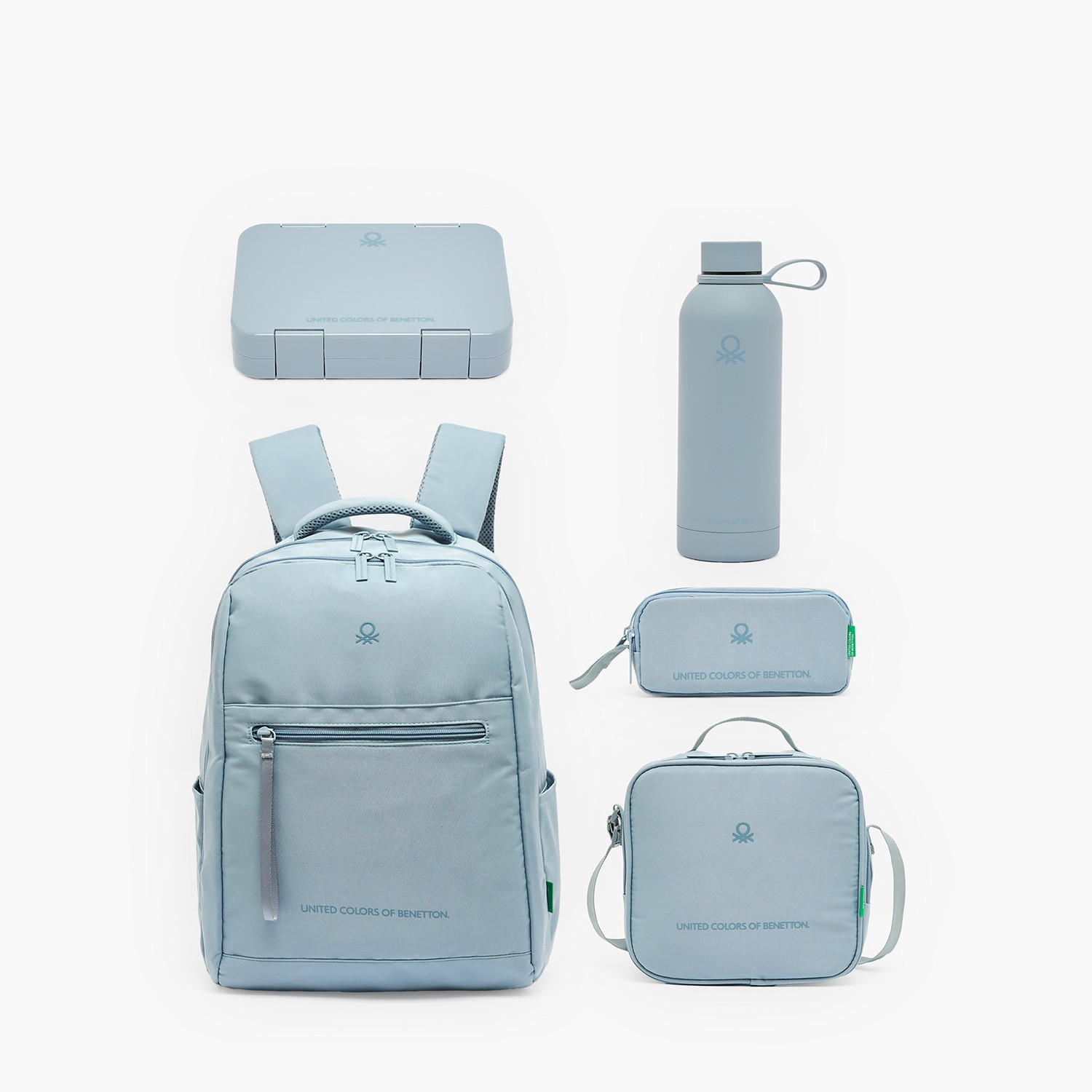 United Colors of Benetton Solid Stainless Steel Water Bottle with Loop Handle - 500 ml-school-waterbottles-image-6