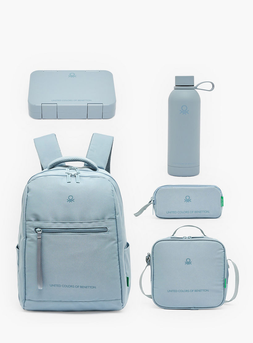 United Colors of Benetton Solid Stainless Steel Water Bottle with Loop Handle - 500 ml-school-waterbottles-image-6