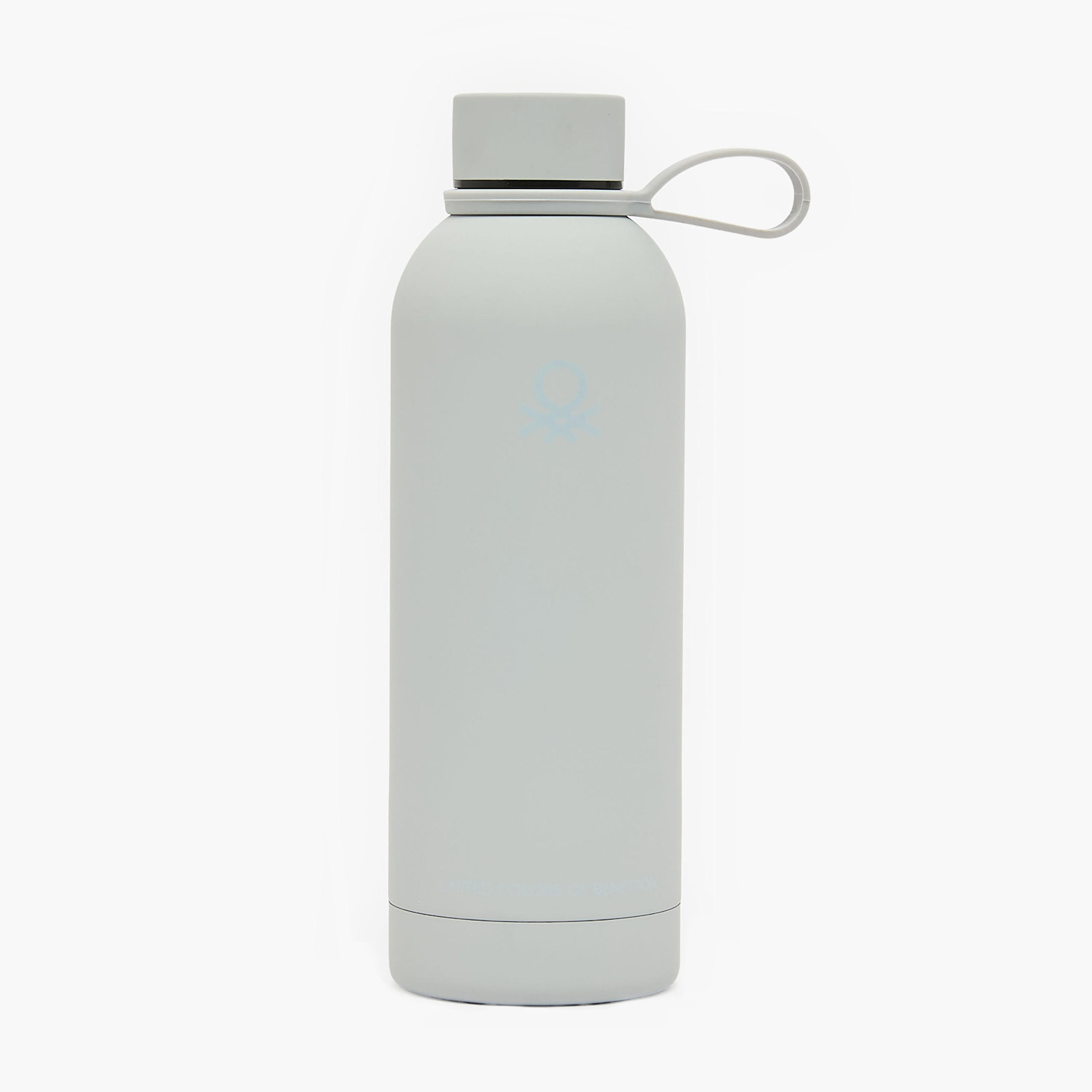 United Colors of Benetton Solid Stainless Steel Water Bottle with Loop Handle - 500 ml-school-waterbottles-image-1