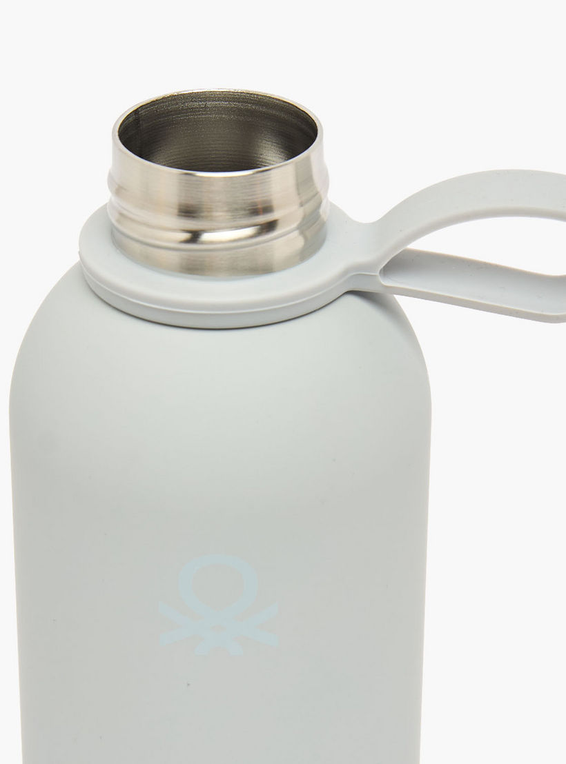 United Colors of Benetton Solid Stainless Steel Water Bottle with Loop Handle - 500 ml-school-waterbottles-image-4