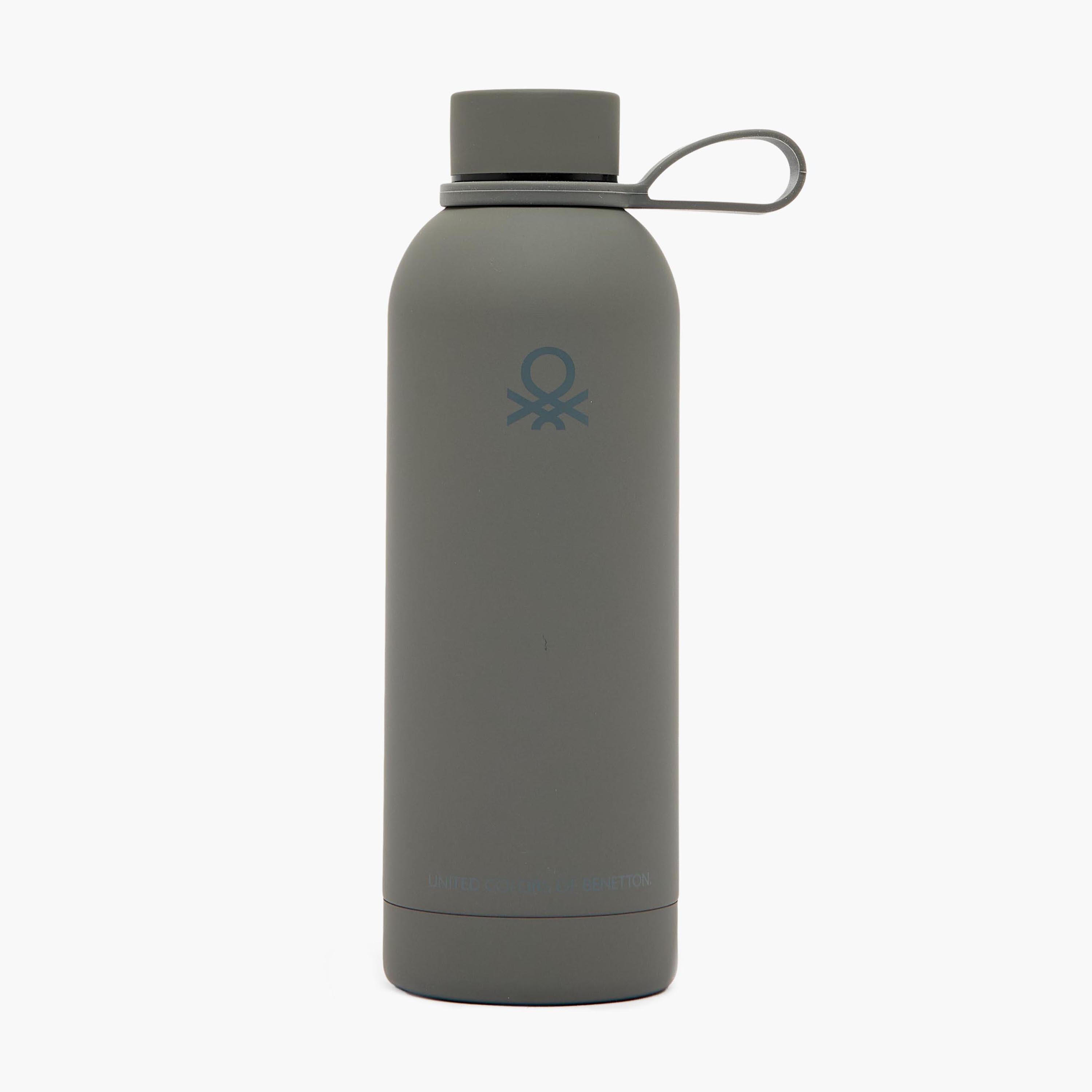 United Colors of Benetton Solid Stainless Steel Water Bottle with Loop Handle - 500 ml-school-waterbottles-image-1