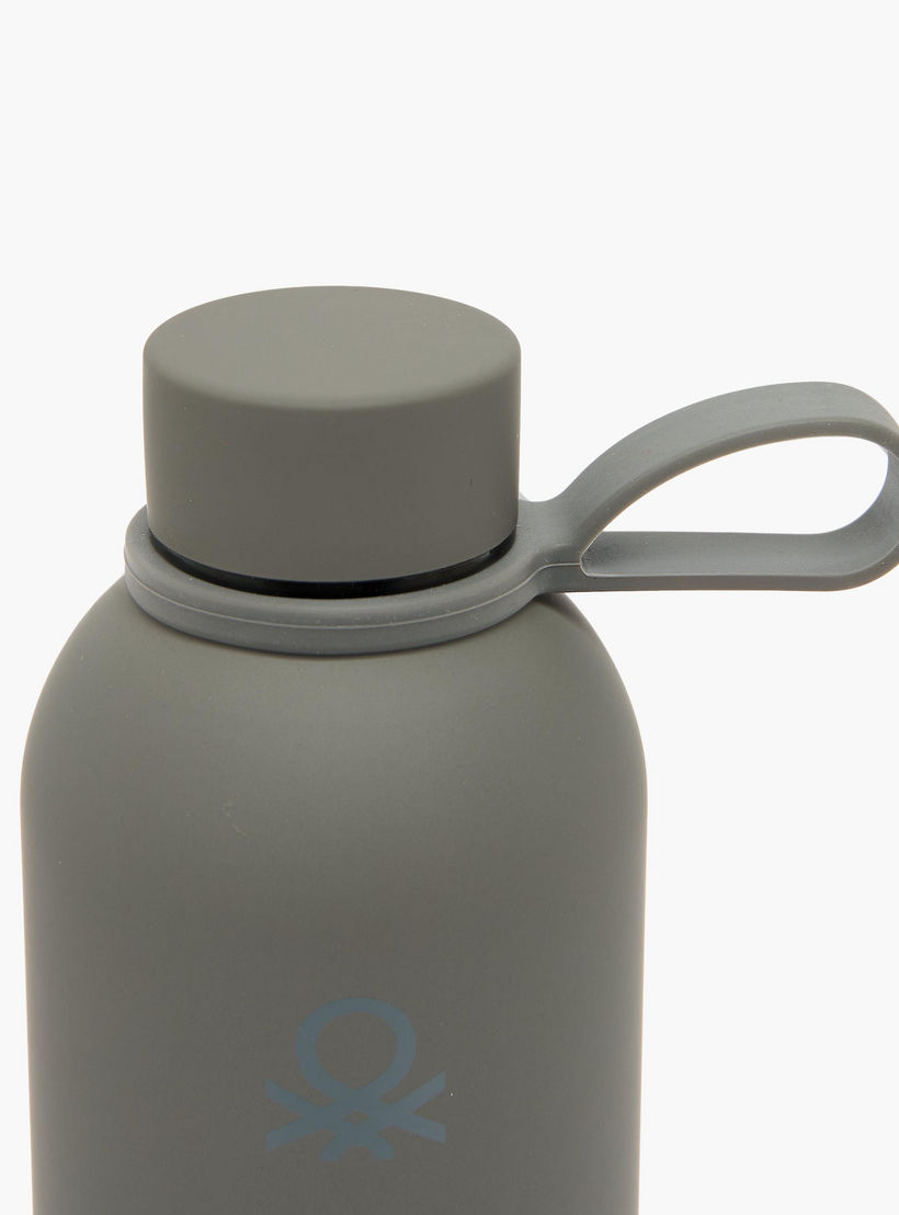 United Colors of Benetton Solid Stainless Steel Water Bottle with Loop Handle - 500 ml-school-waterbottles-image-4