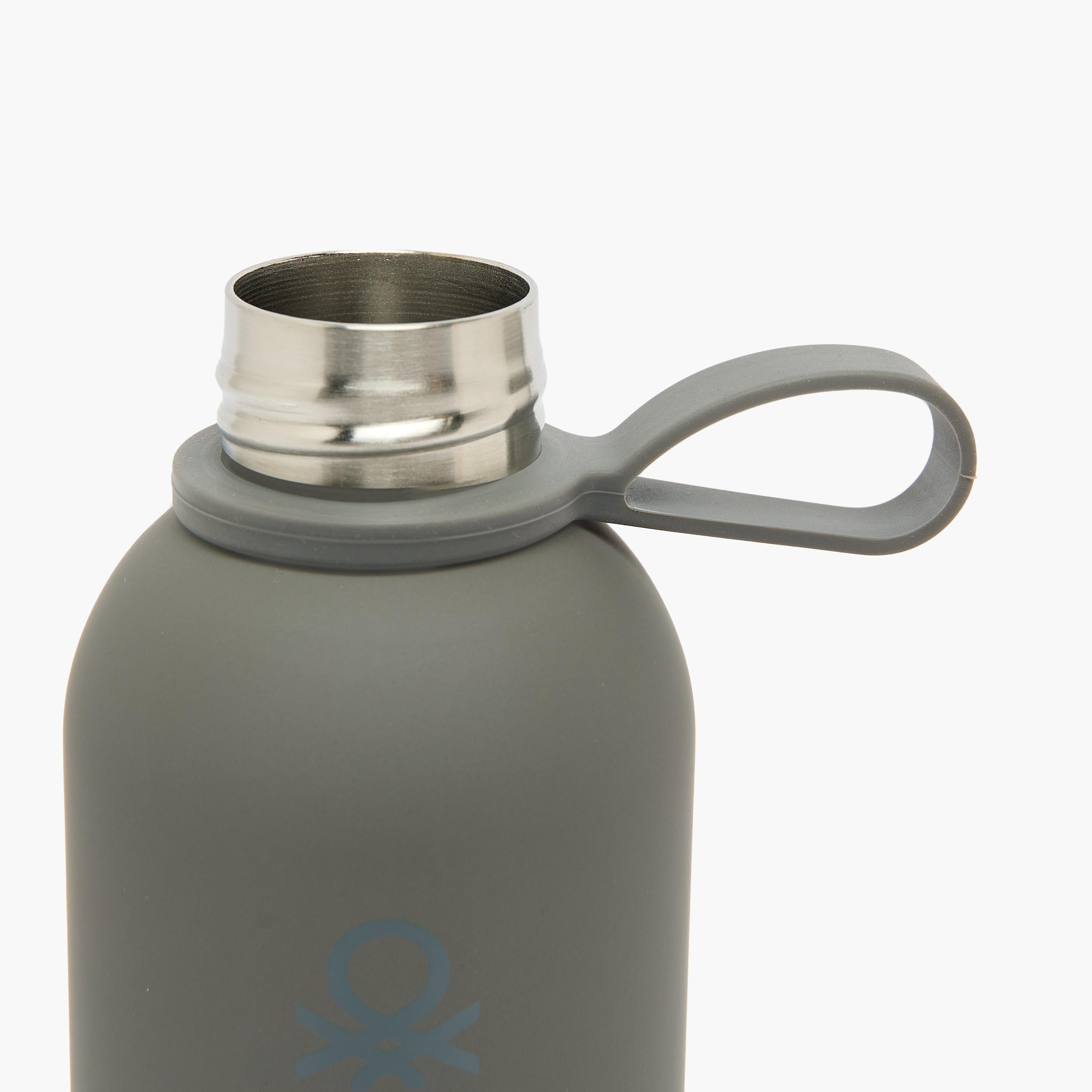 United Colors of Benetton Solid Stainless Steel Water Bottle with Loop Handle - 500 ml-school-waterbottles-image-5