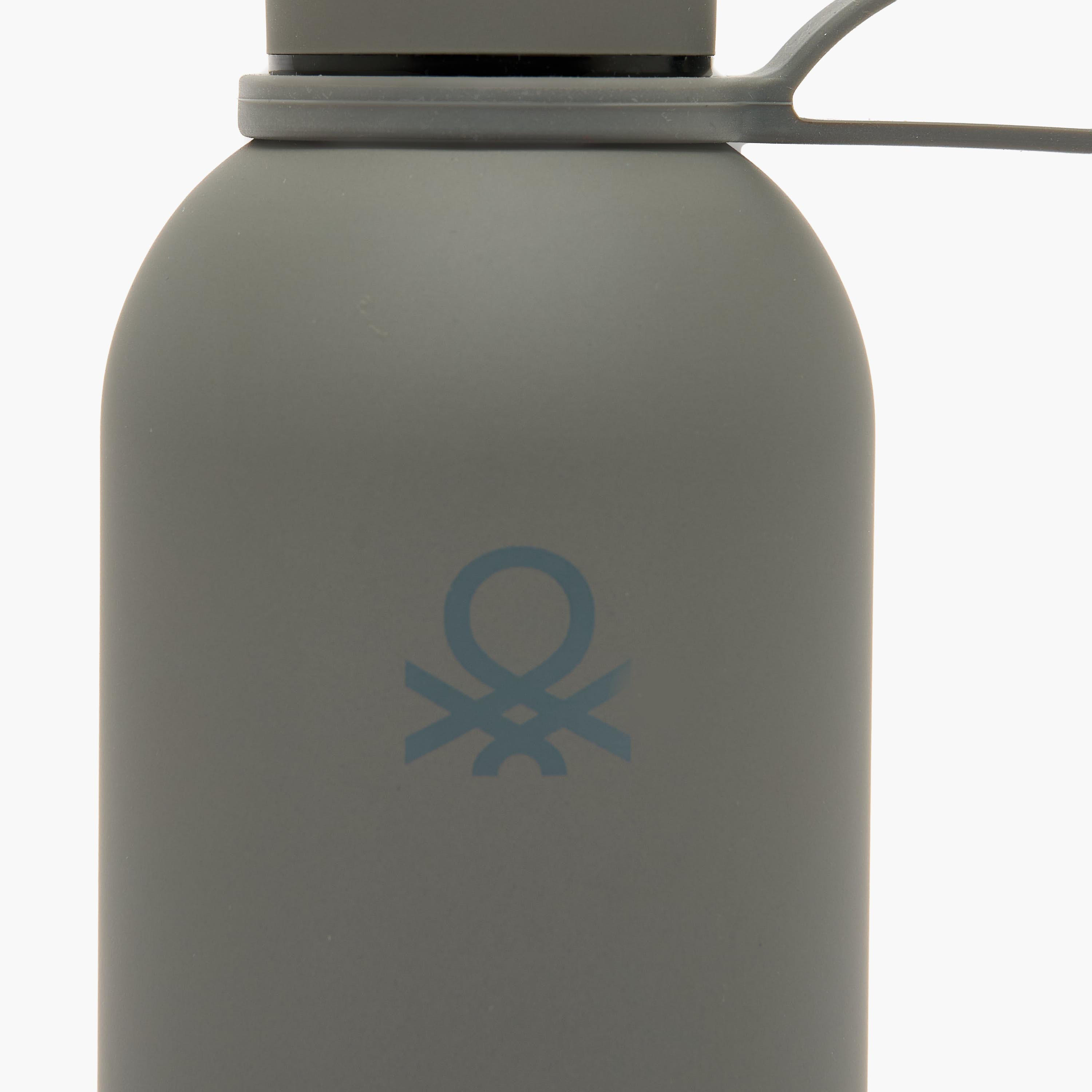 United Colors of Benetton Solid Stainless Steel Water Bottle with Loop Handle - 500 ml-school-waterbottles-image-6