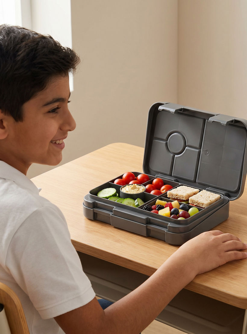 United Colors of Benetton Solid Lunch Box for Boys with 6 Compartments - 810 ml-school-lunchessentials-lunchboxes-image-3