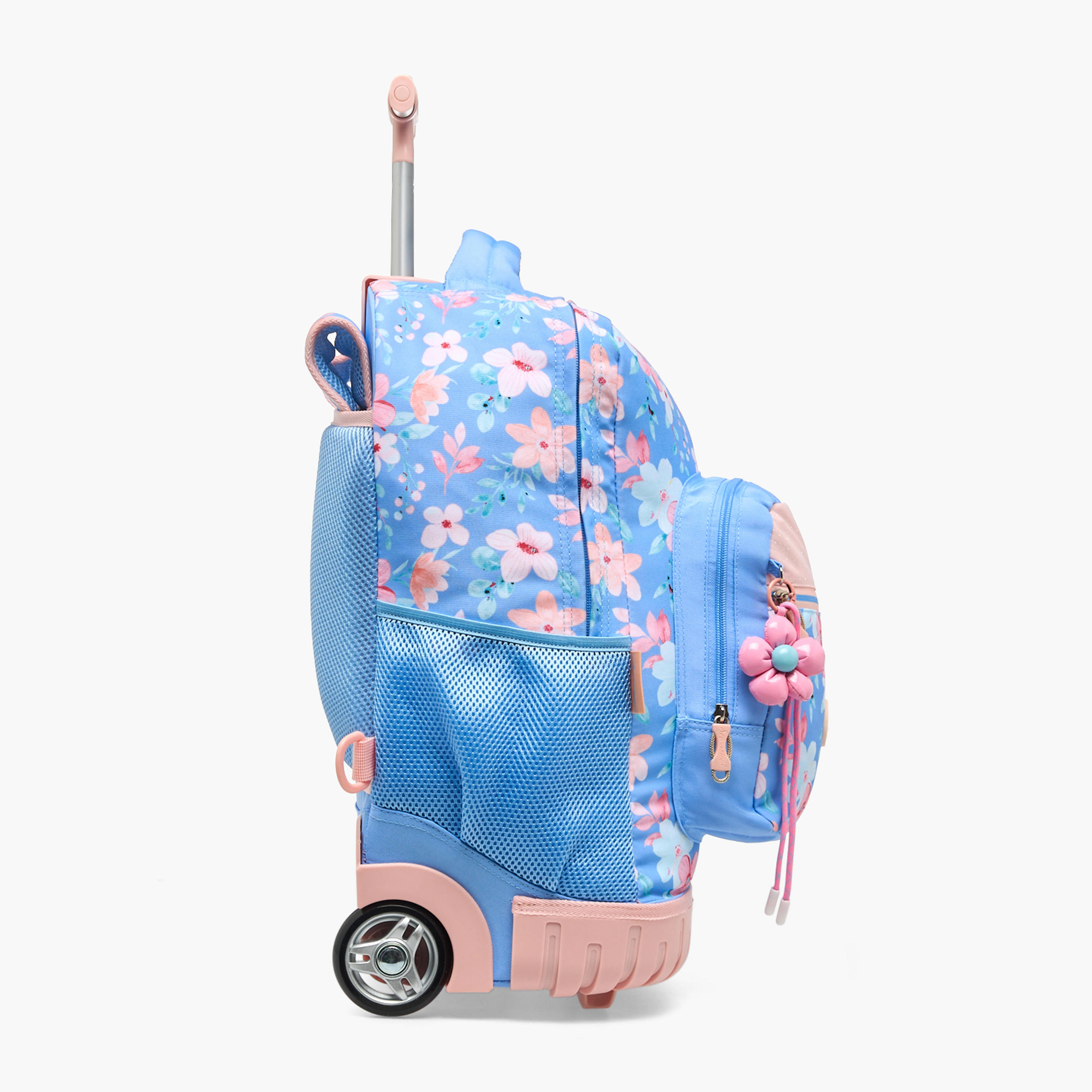 Sensazioni Floral Print Trolley Bag for Girls 8-13 Years with Shoulder Straps - 19 inches-school-bagsandbackpacks-trolleybags-image-7