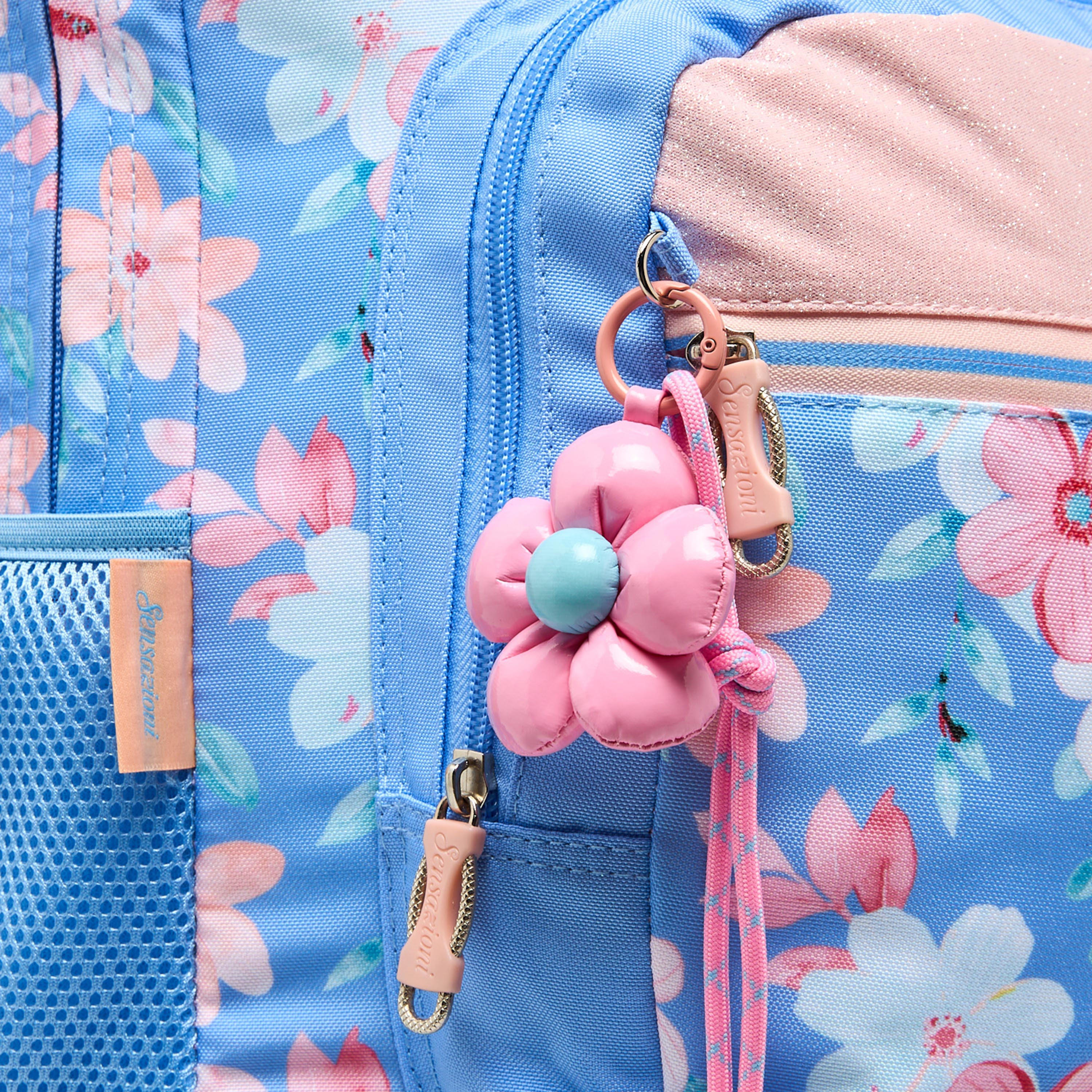 Sensazioni Floral Print Trolley Bag for Girls 8-13 Years with Shoulder Straps - 19 inches-school-bagsandbackpacks-trolleybags-image-3