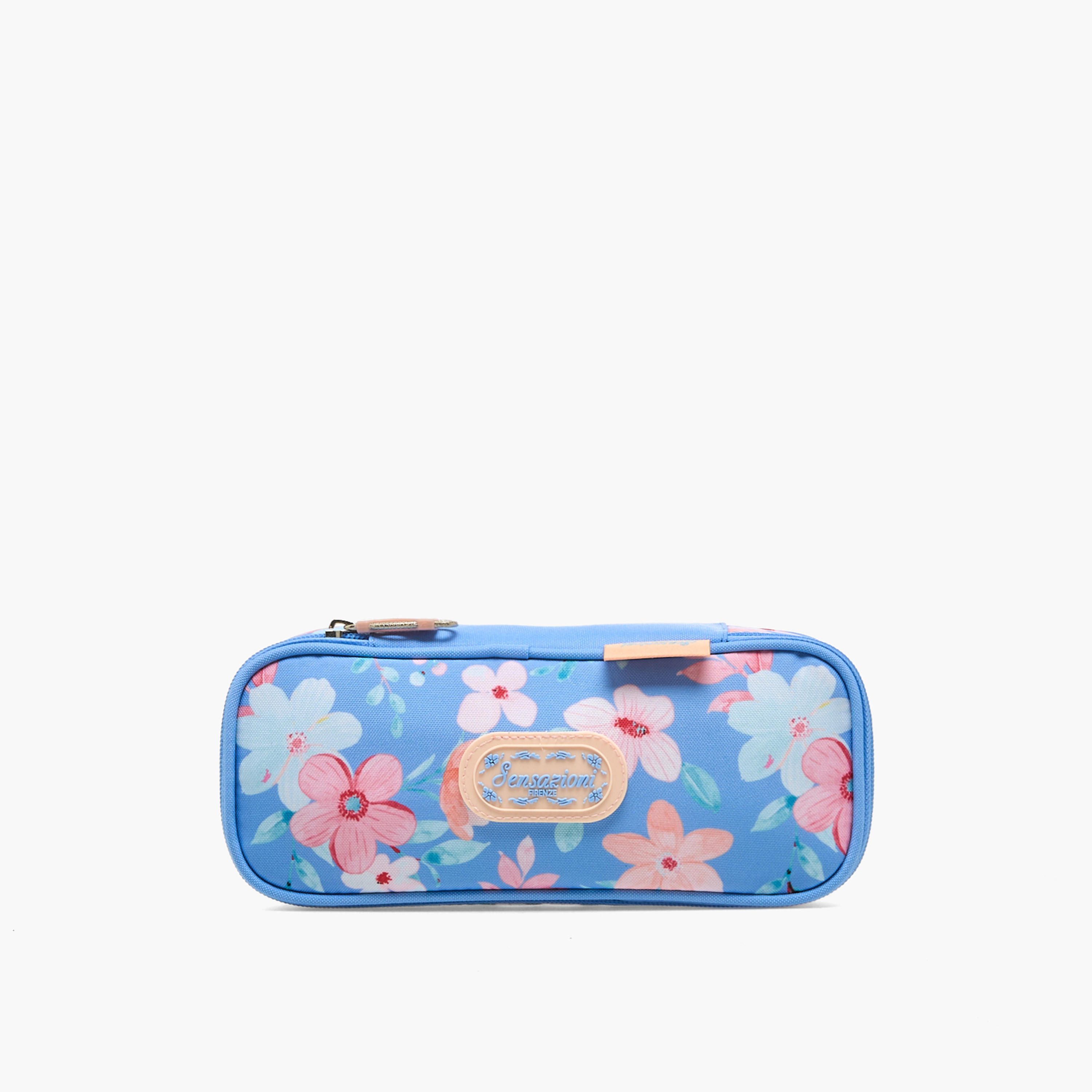 Sensazioni Floral Print Pencil Pouch with Zip Closure-school-stationery-pencilcases-image-1