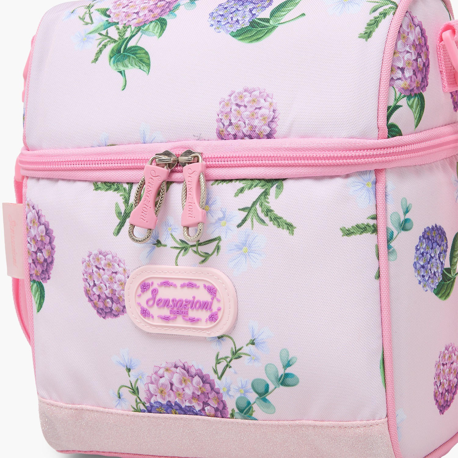 شنطة غداء بطبعة زهور للبنات من 8-13 سنة مع حزام قابل للفصل - سينسازيوني-school-lunchessentials-lunchbags-image-3