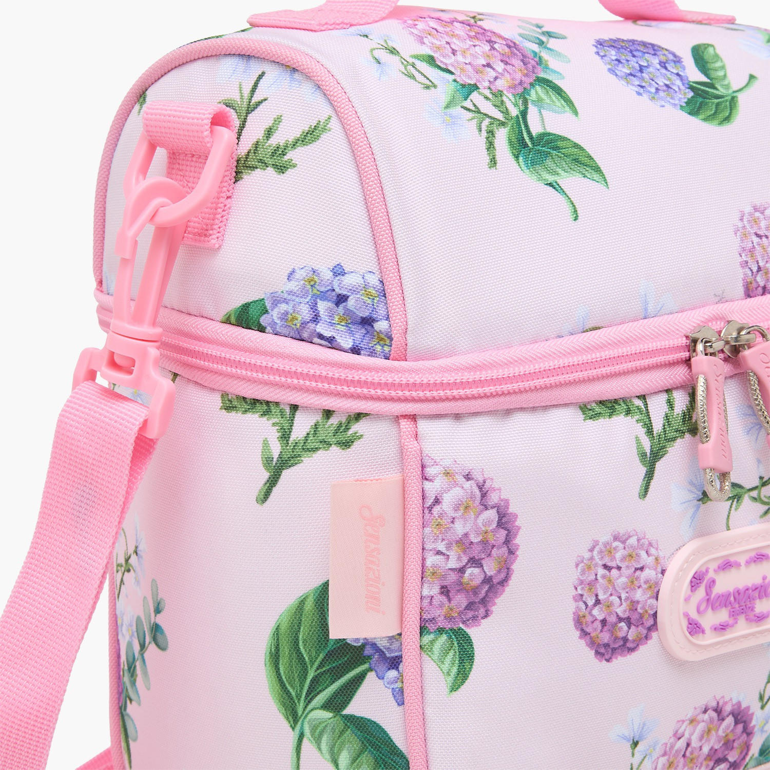 شنطة غداء بطبعة زهور للبنات من 8-13 سنة مع حزام قابل للفصل - سينسازيوني-school-lunchessentials-lunchbags-image-5