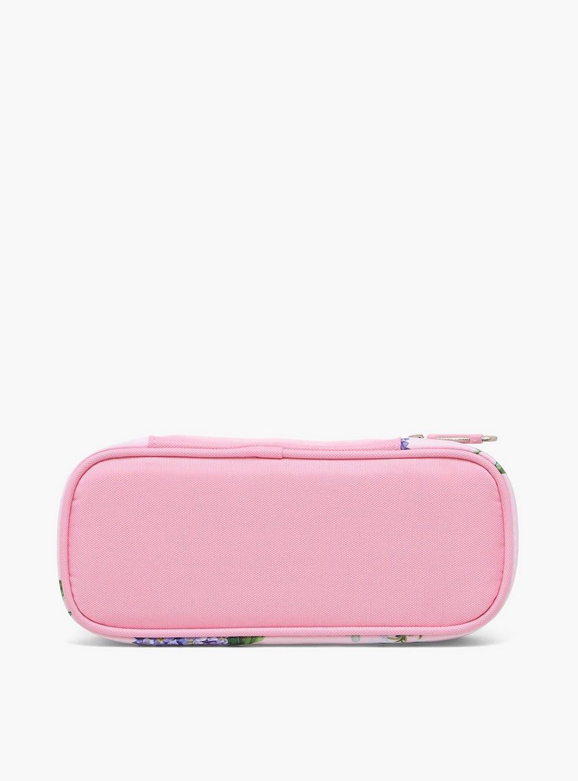 Sensazioni Floral Print Pencil Pouch with Zip Closure-school-stationery-pencilcases-image-4