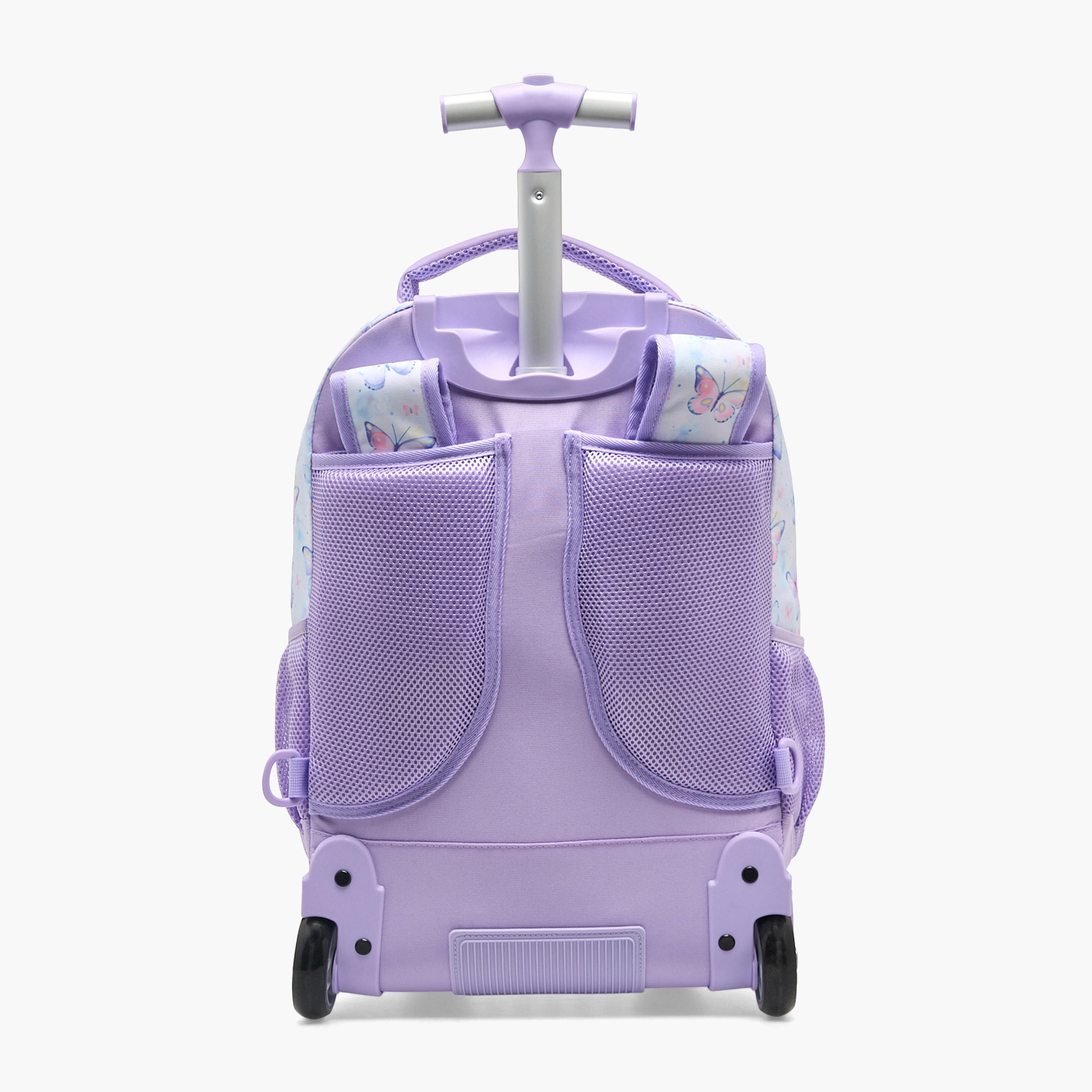 Sensazioni Butterfly Print Trolley Bag for Girls 8-13 Years with Adjustable Straps - 19 inches-school-bagsandbackpacks-trolleybags-image-9