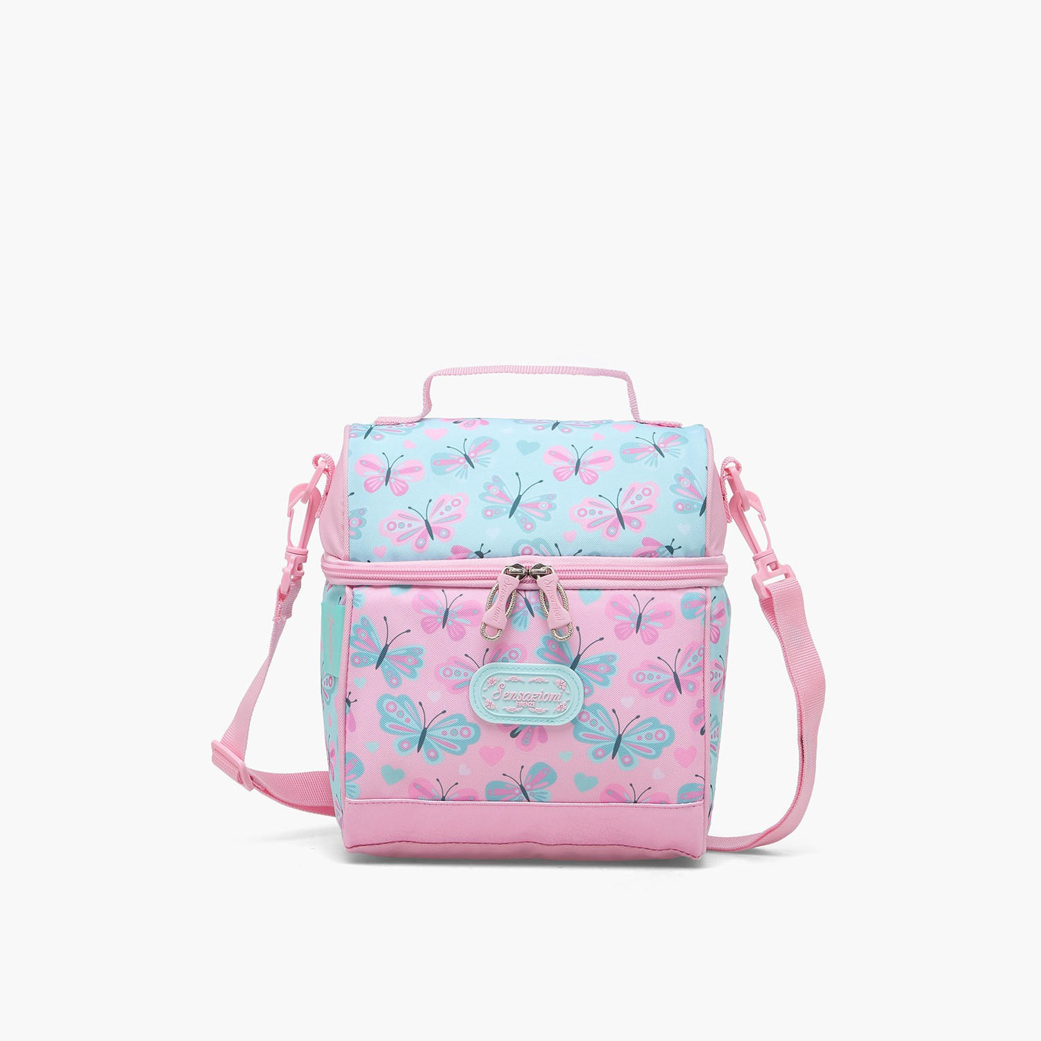Sensazioni Butterfly Print Lunch Bag for Girls 8-13 Years with Insulation-school-lunchessentials-lunchbags-image-1