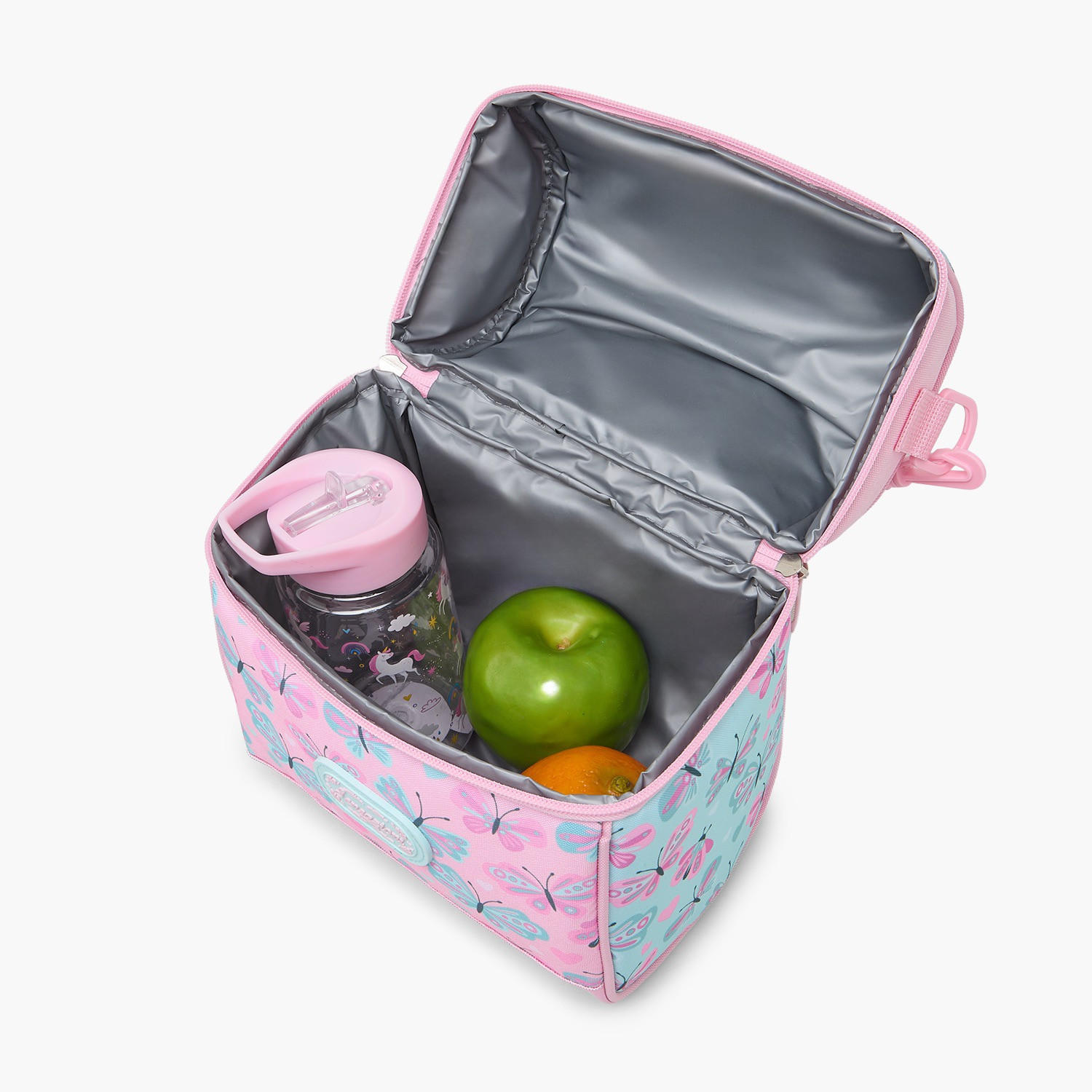 Sensazioni Butterfly Print Lunch Bag for Girls 8-13 Years with Insulation-school-lunchessentials-lunchbags-image-4