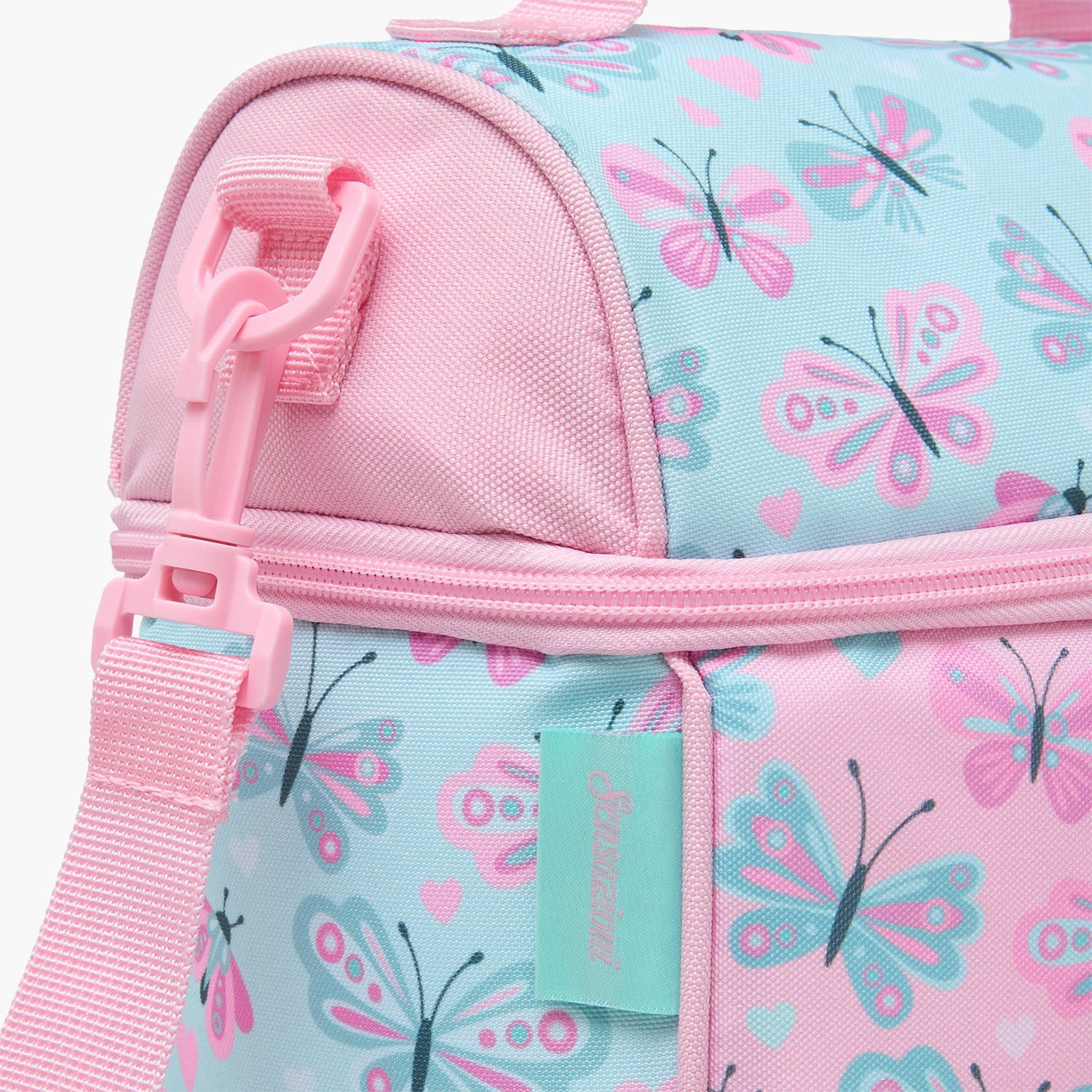Sensazioni Butterfly Print Lunch Bag for Girls 8-13 Years with Insulation-school-lunchessentials-lunchbags-image-5