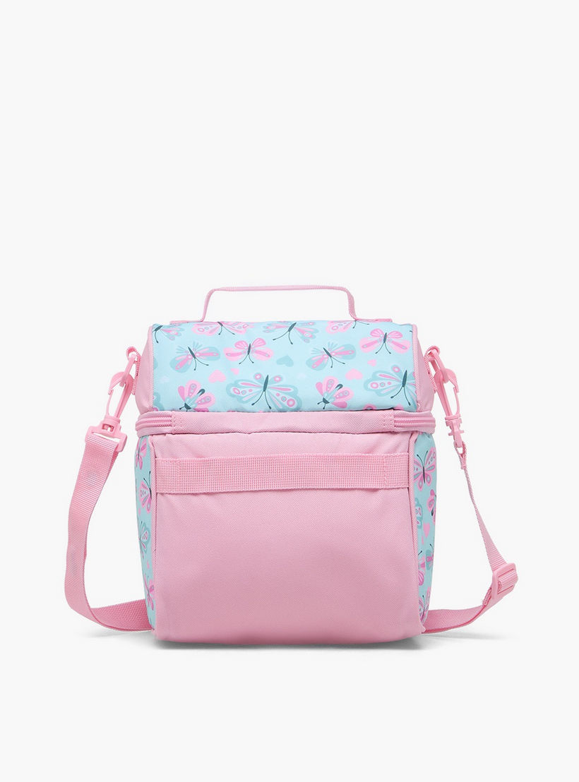 Sensazioni Butterfly Print Lunch Bag for Girls 8-13 Years with Insulation-school-lunchessentials-lunchbags-image-8
