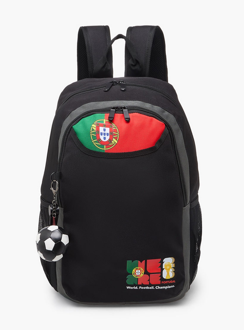 Unique-O Football Print Backpack for Boys 8-13 Years with Adjustable Shoulder Straps - 18 inches-school-bagsandbackpacks-backpacks-image-1