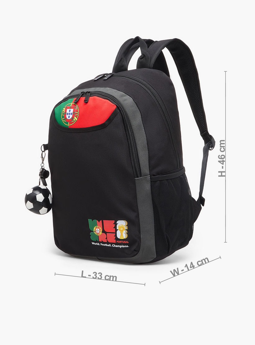 Unique-O Football Print Backpack for Boys 8-13 Years with Adjustable Shoulder Straps - 18 inches-school-bagsandbackpacks-backpacks-image-9