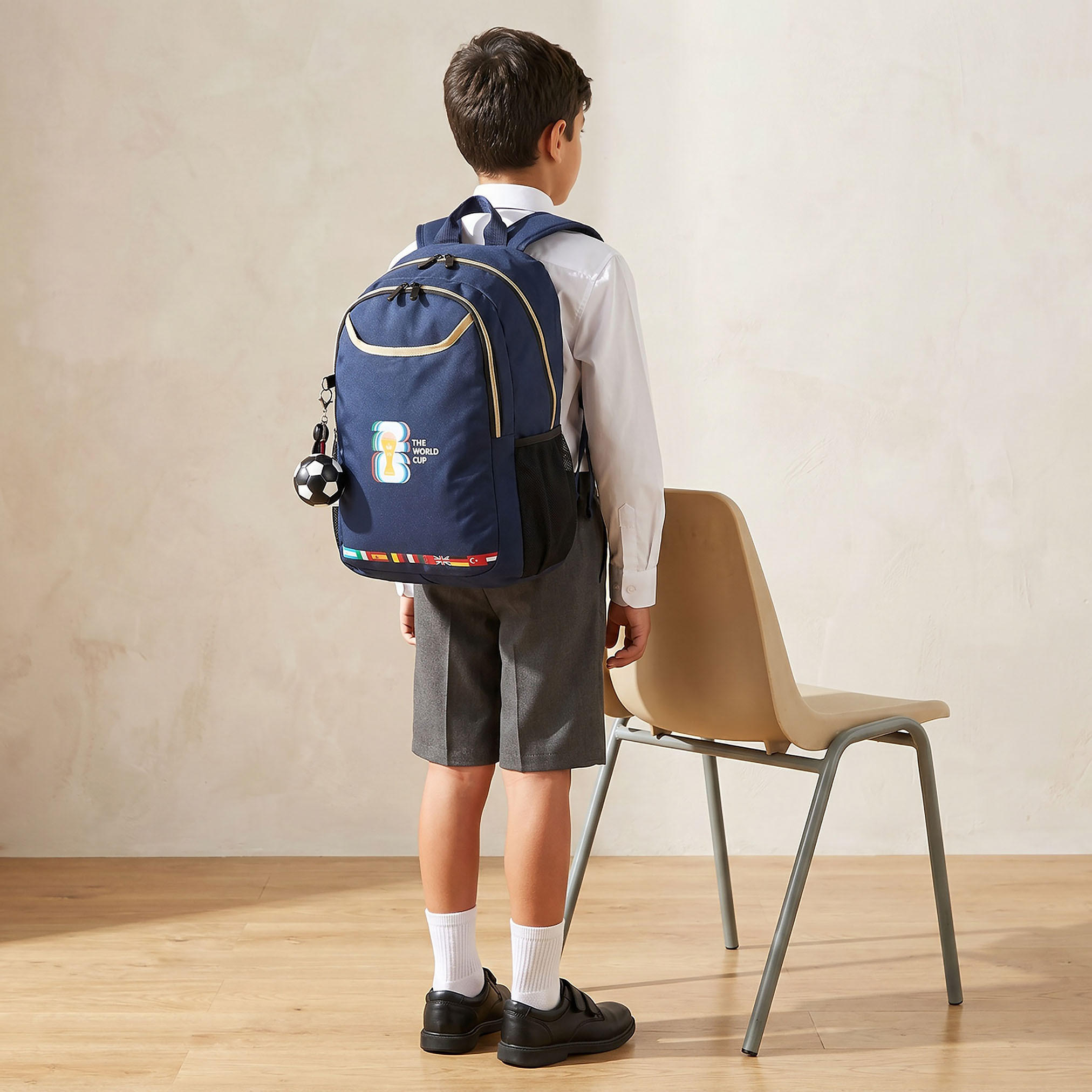 شنطة ظهر بطبعات وحمالات كتف قابلة للتعديل للأولاد من 8 - 13 سنة من يونيك أو - 18 بوصة-school-bagsandbackpacks-backpacks-image-3