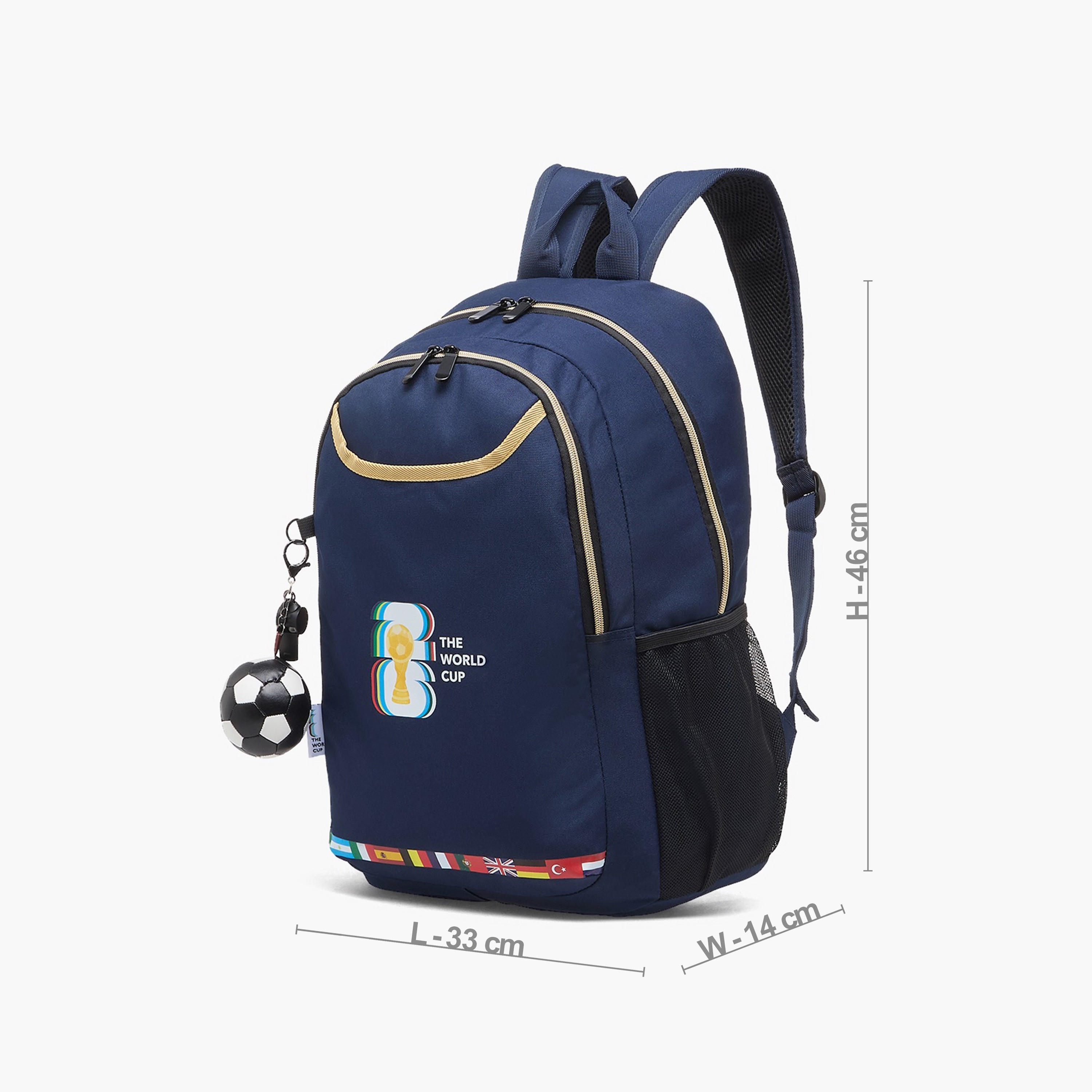 شنطة ظهر بطبعات وحمالات كتف قابلة للتعديل للأولاد من 8 - 13 سنة من يونيك أو - 18 بوصة-school-bagsandbackpacks-backpacks-image-8