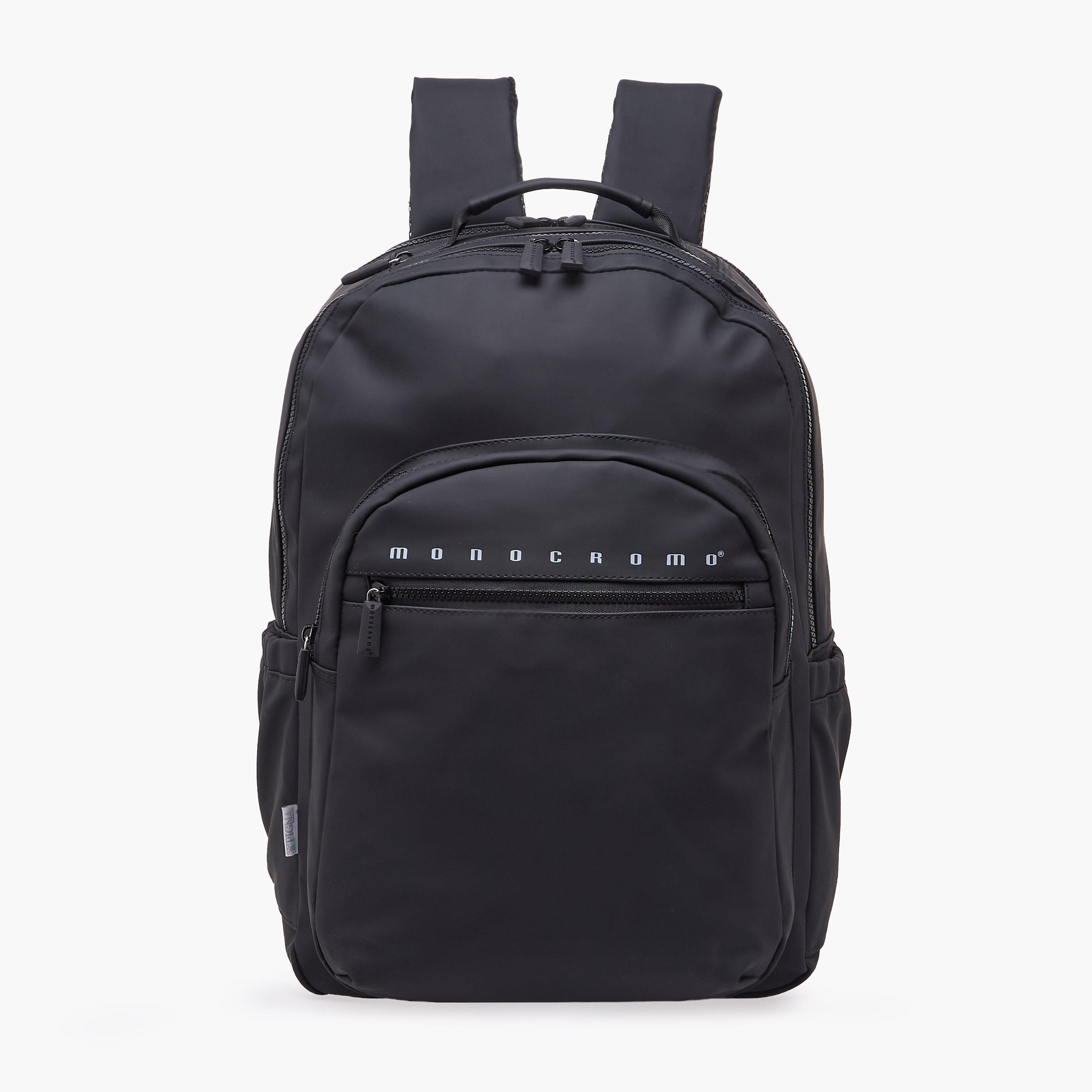 Monocromo Solid Backpack for Boys 8-13 Years with Padded Shoulder Straps - 18 inches-school-bagsandbackpacks-backpacks-image-1