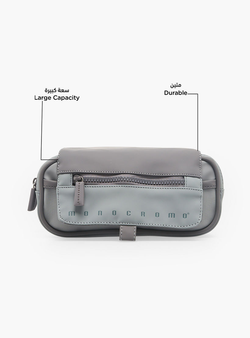 Monocromo Solid Pencil Pouch with 2 Compartments-school-stationery-pencilcases-image-2