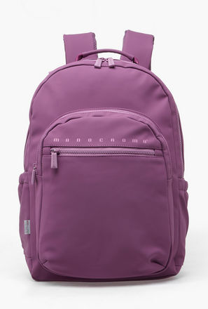 Monocromo Solid Backpack for Girls 8-13 Years with Adjustable Shoulder Straps - 18 inches-school-image-1