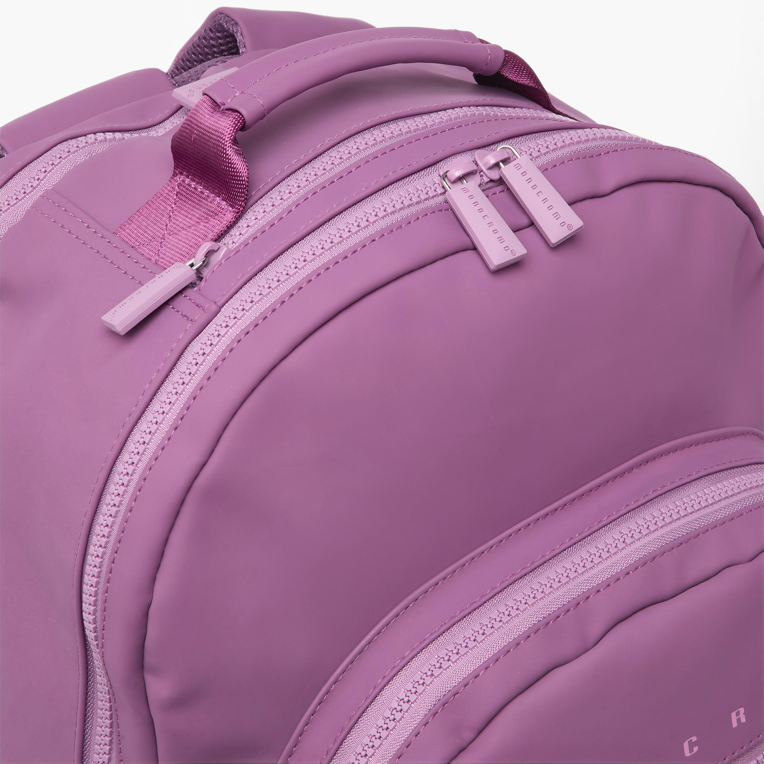Monocromo Solid Backpack for Girls 8-13 Years with Adjustable Shoulder Straps - 18 inches-school-bagsandbackpacks-backpacks-image-4