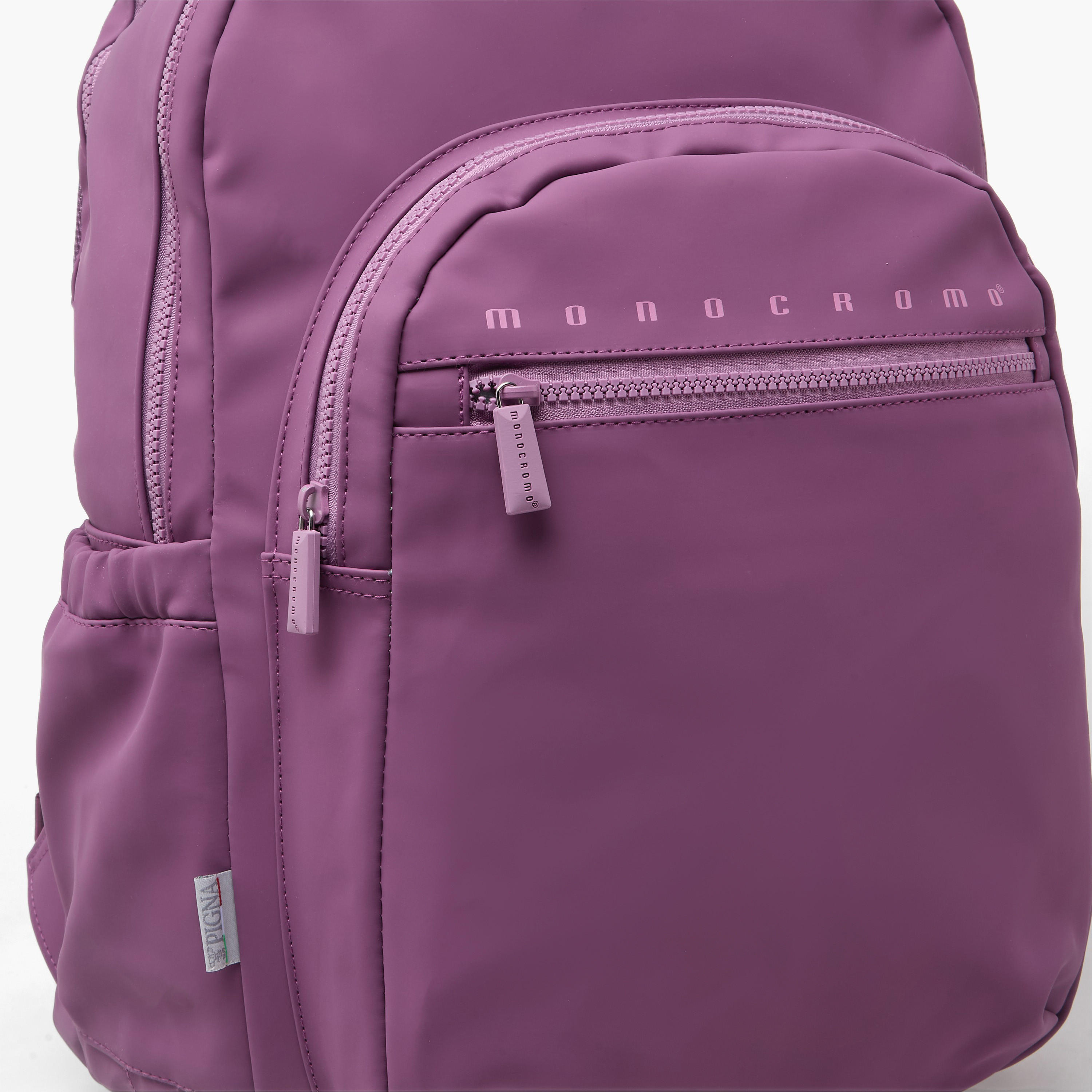 Monocromo Solid Backpack for Girls 8-13 Years with Adjustable Shoulder Straps - 18 inches-school-bagsandbackpacks-backpacks-image-5