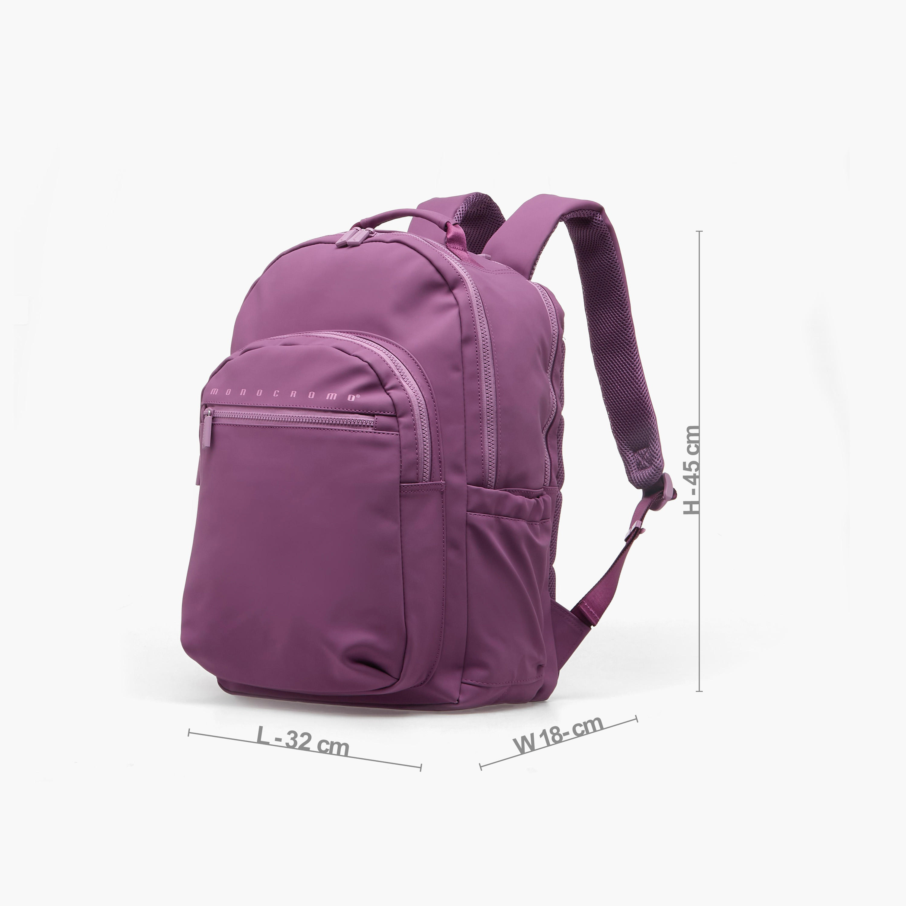 Monocromo Solid Backpack for Girls 8-13 Years with Adjustable Shoulder Straps - 18 inches-school-bagsandbackpacks-backpacks-image-8