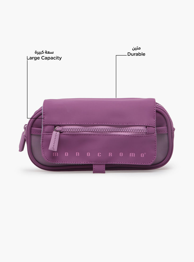 Monocromo Solid Pencil Pouch with 2 Compartments-school-stationery-pencilcases-image-2
