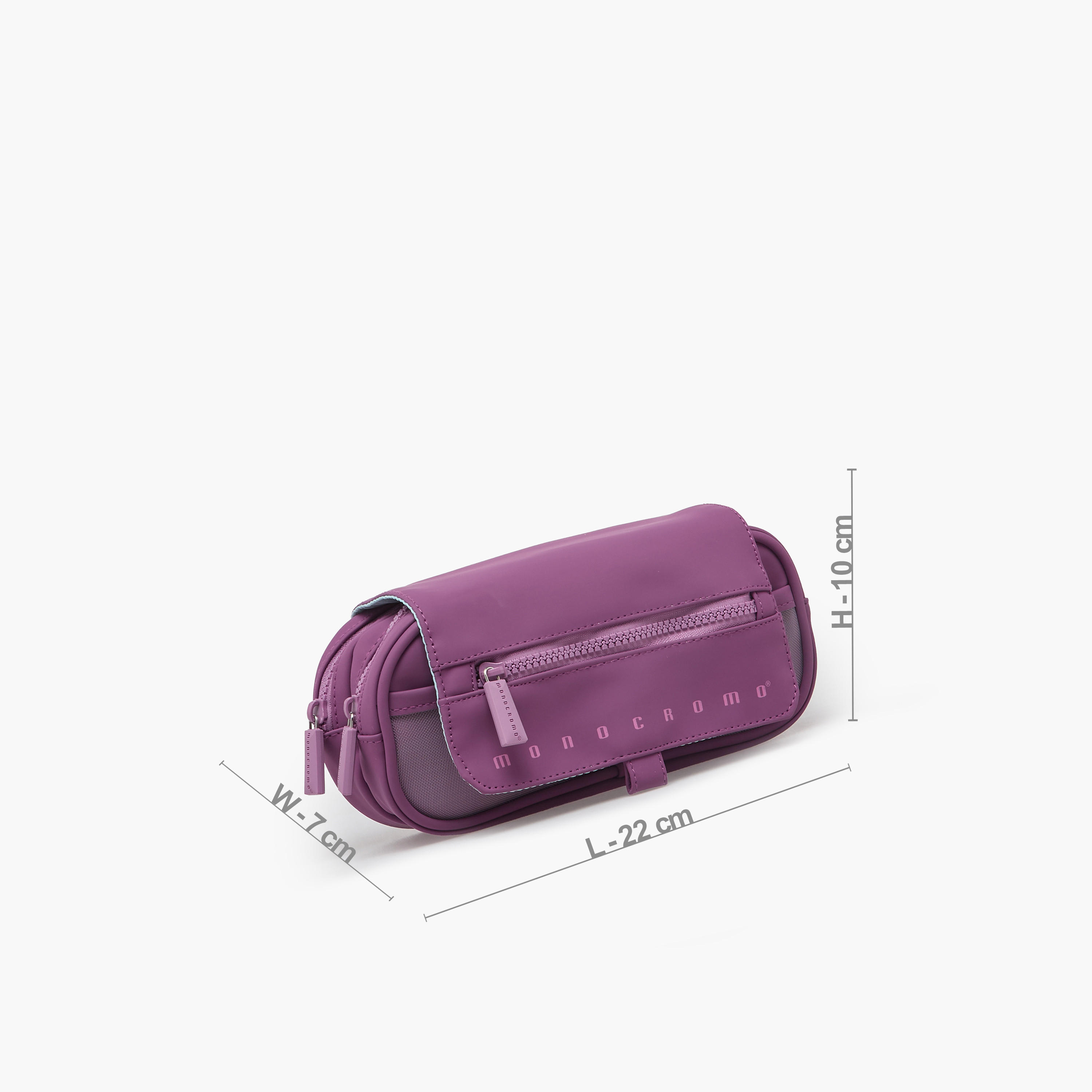 Monocromo Solid Pencil Pouch with 2 Compartments-school-stationery-pencilcases-image-3