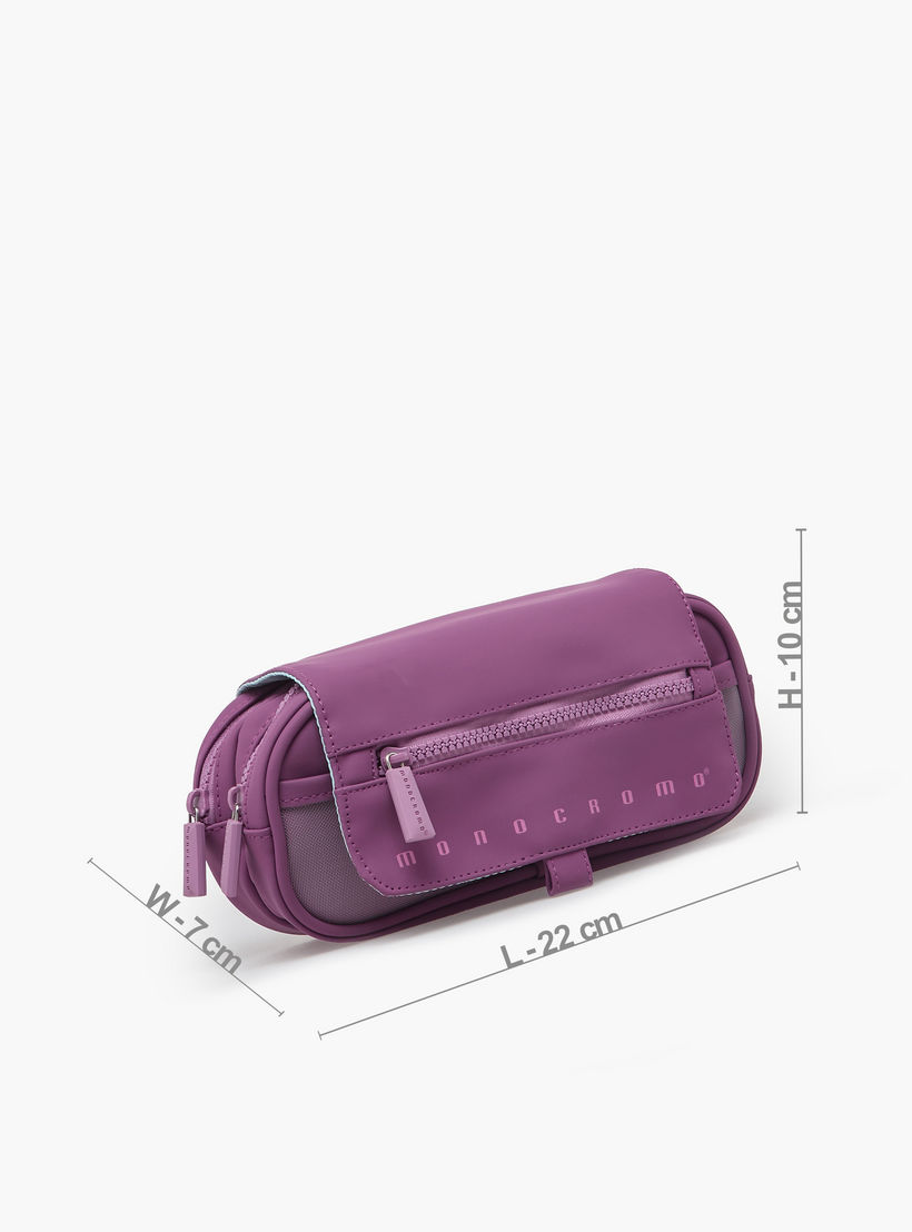 Monocromo Solid Pencil Pouch with 2 Compartments-school-stationery-pencilcases-image-3