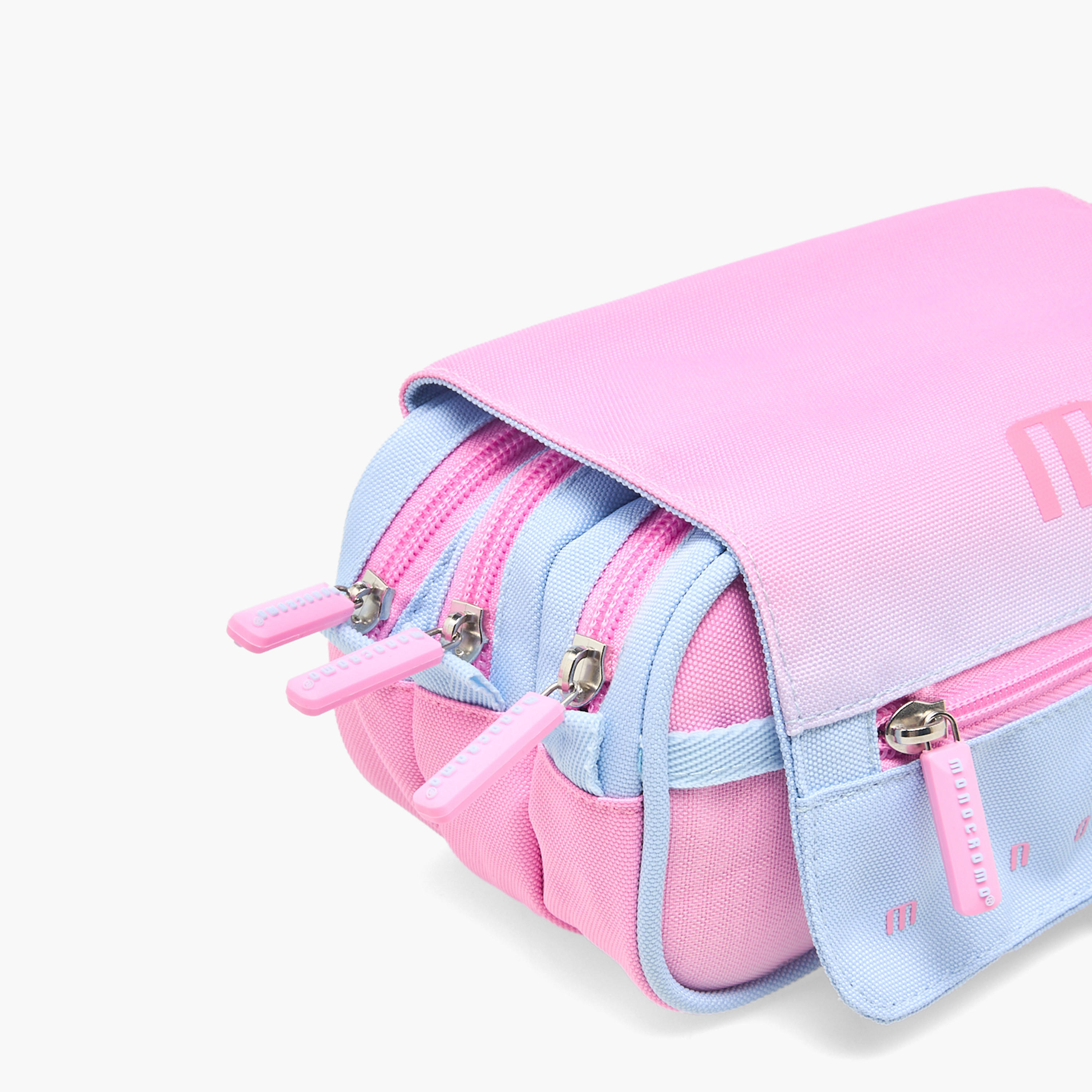 Monocromo Ombre Pencil Pouch with 3-Compartment-school-stationery-pencilcases-image-3
