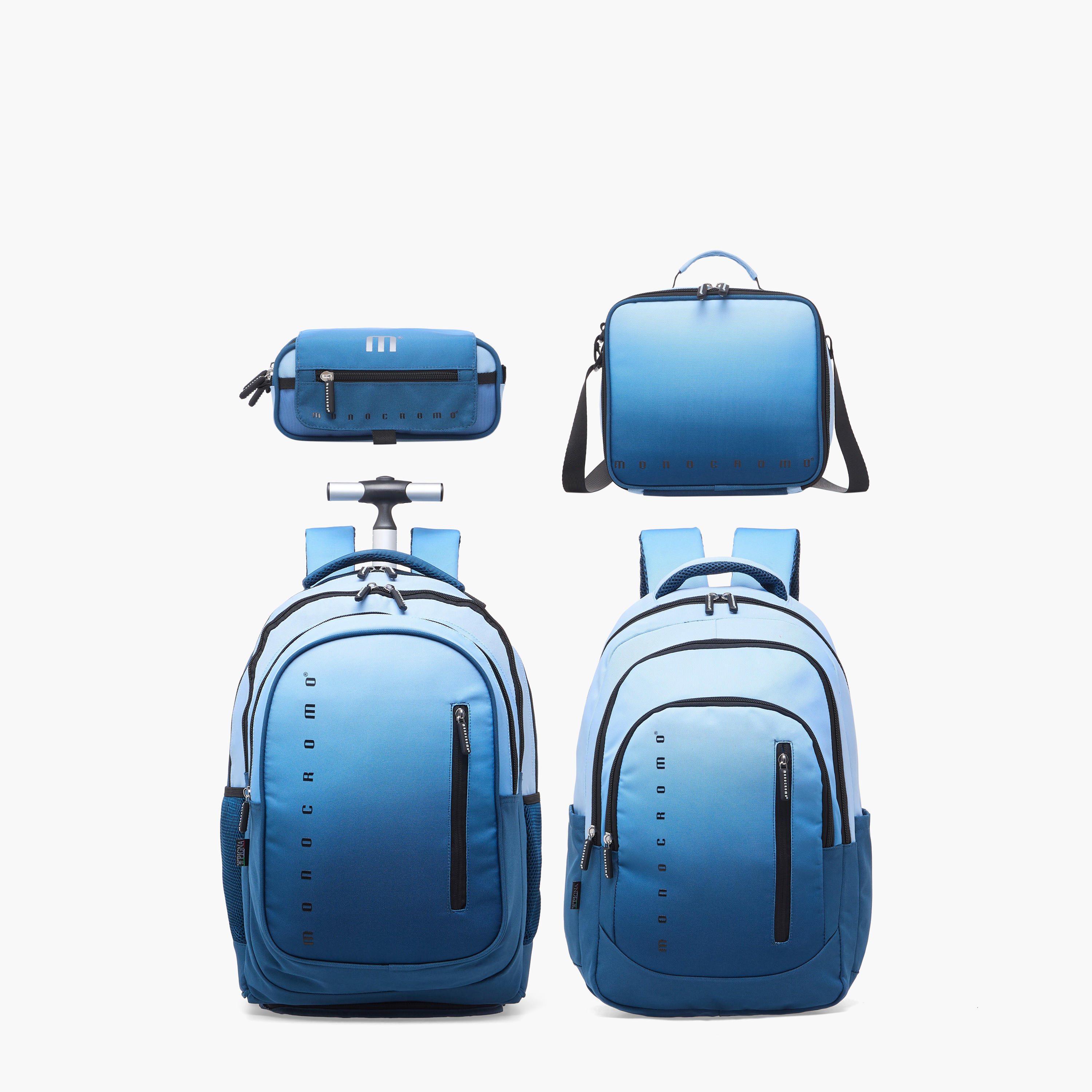 Monocromo Ombre Backpack for Boys 8-13 Years with Adjustable Shoulder Straps - 18 inches-school-bagsandbackpacks-backpacks-image-11