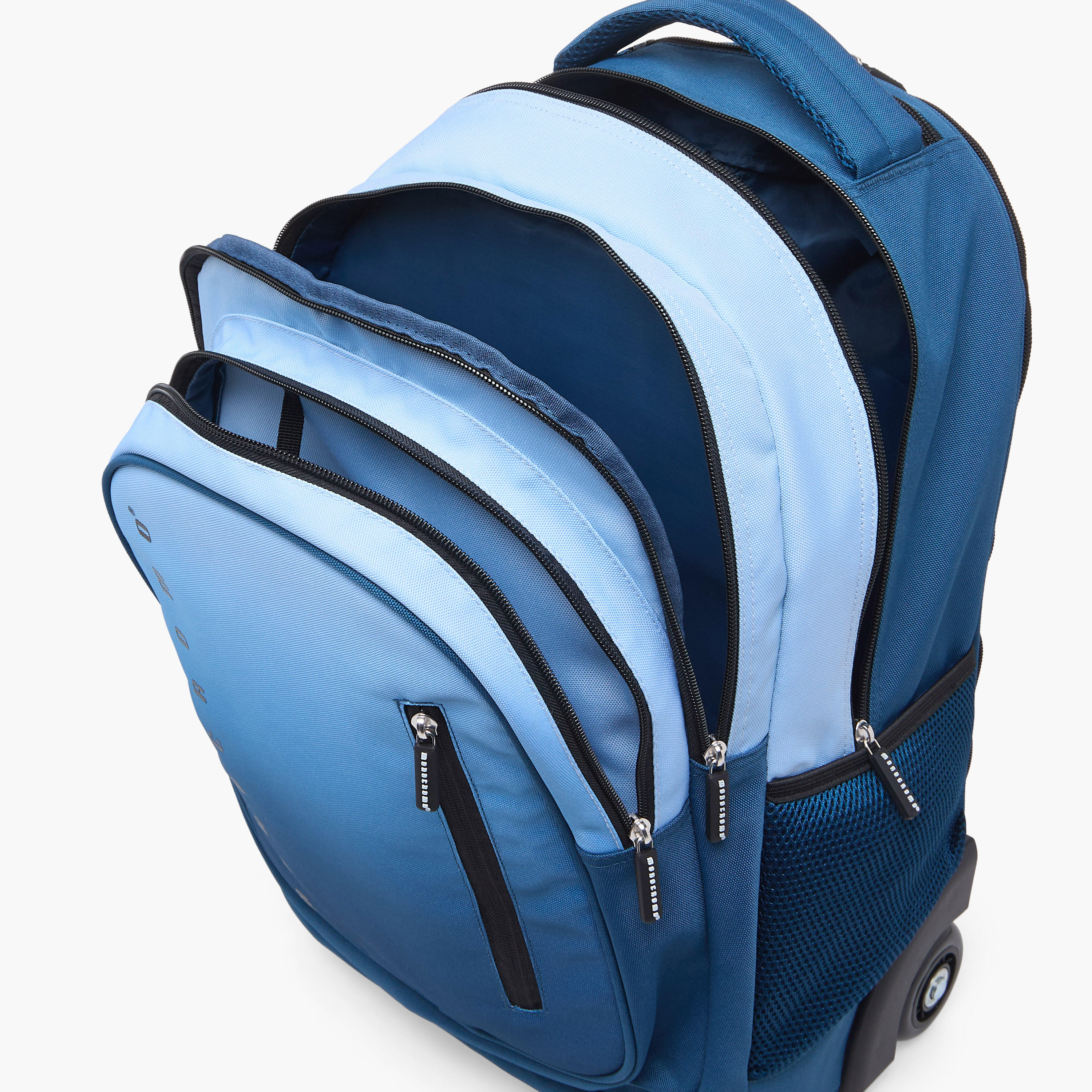 Monocromo Ombre Trolley Bag for Boys 8-13 Years with Retractable Handle - 19 inches-school-bagsandbackpacks-trolleybags-image-6
