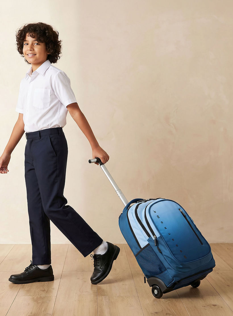 Monocromo Ombre Trolley Bag for Boys 8-13 Years with Retractable Handle - 19 inches-school-bagsandbackpacks-trolleybags-image-3
